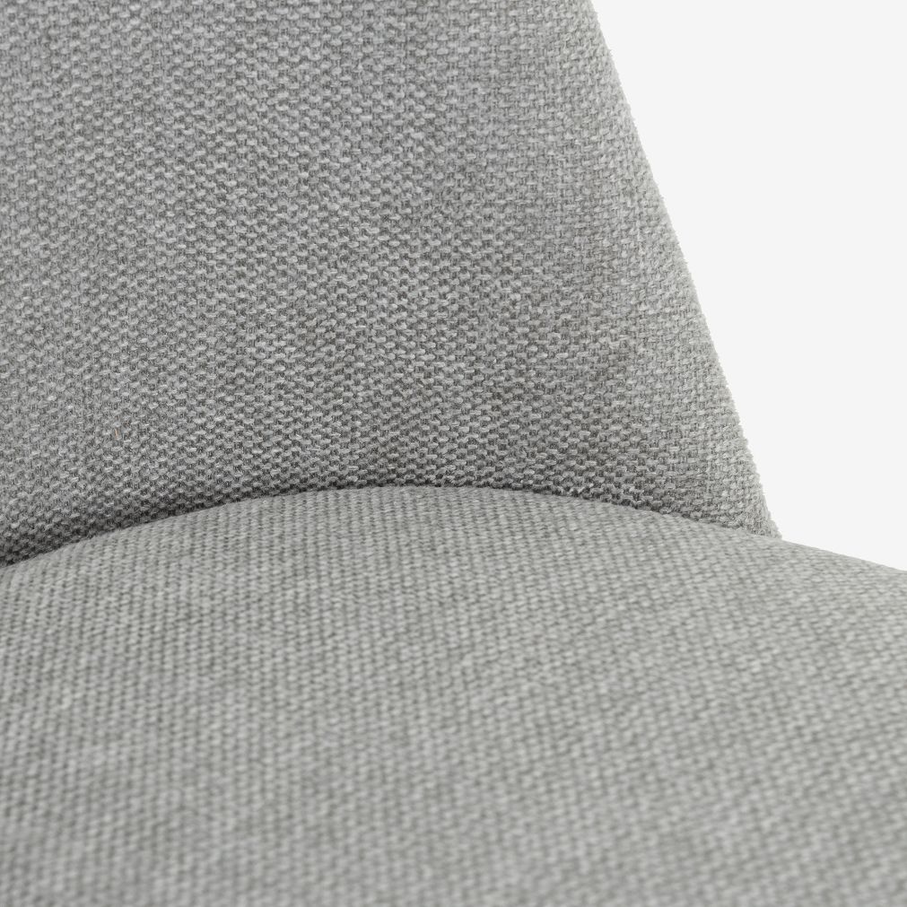 Silla de comedor gris claro Mina 49x60cm