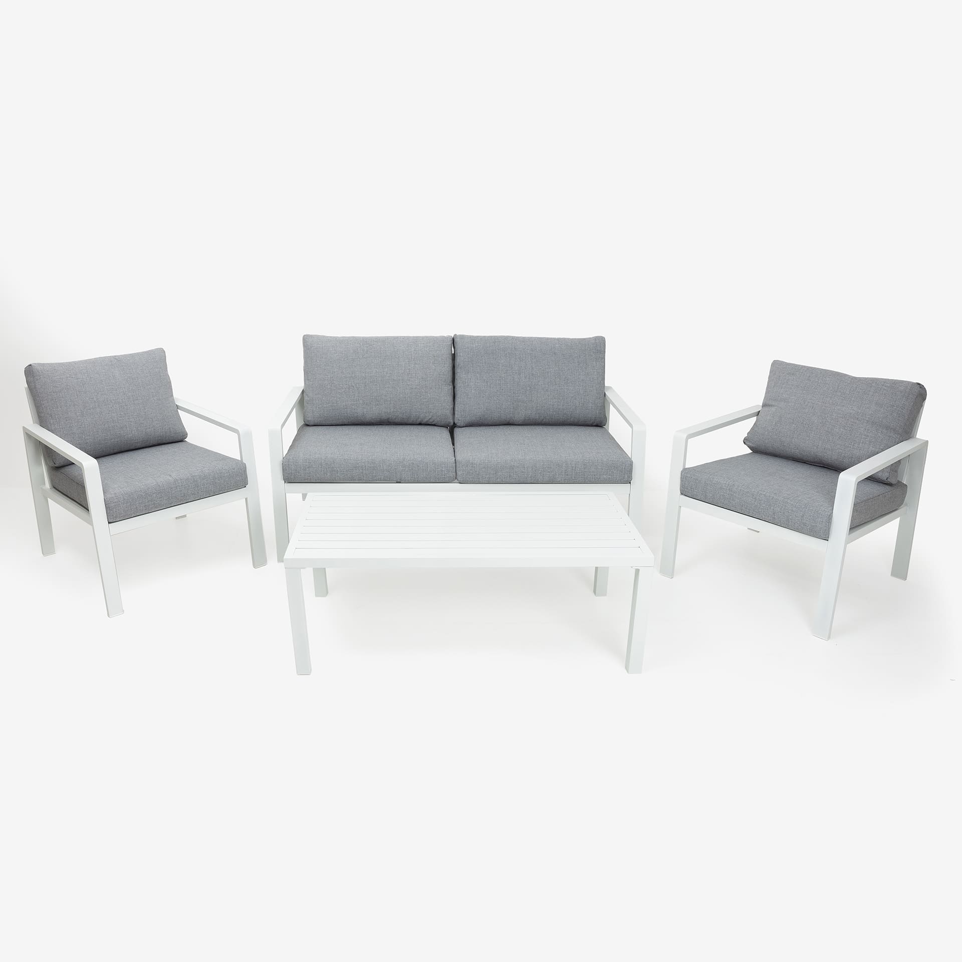 Set de jard&iacute;n de 4 piezas de aluminio Tahit&iacute;