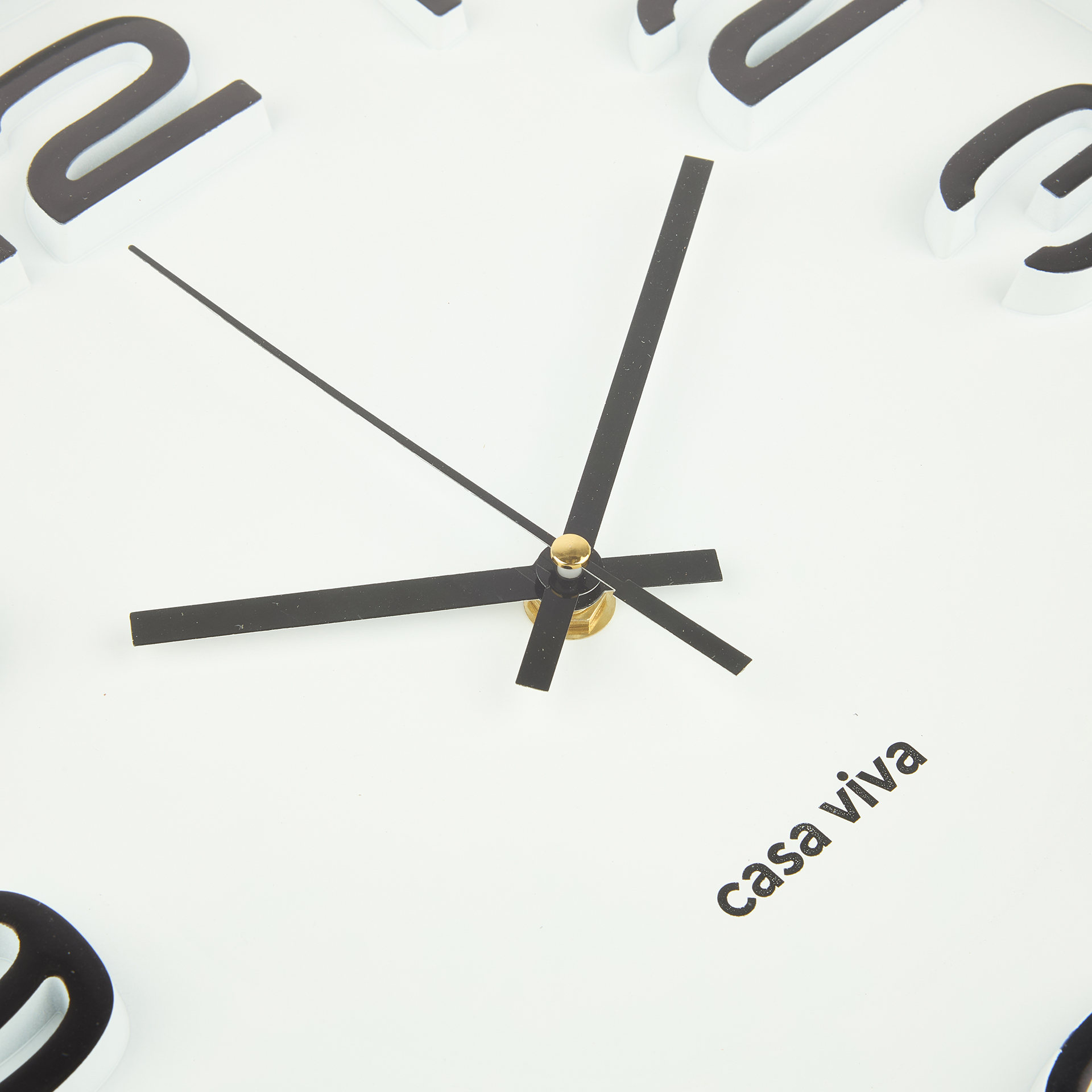 Reloj de pared negro &Oslash;30cm