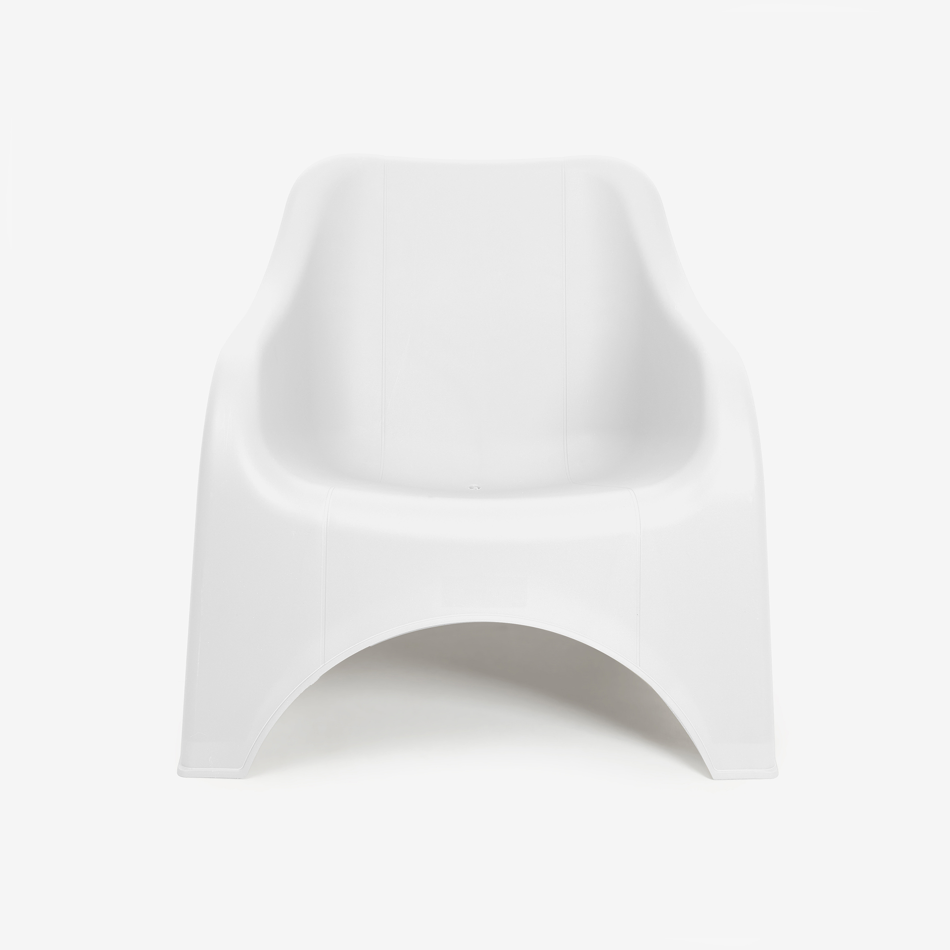 Silla de jard&iacute;n apilable de polipropileno blanca Patmos 78x71x79cm