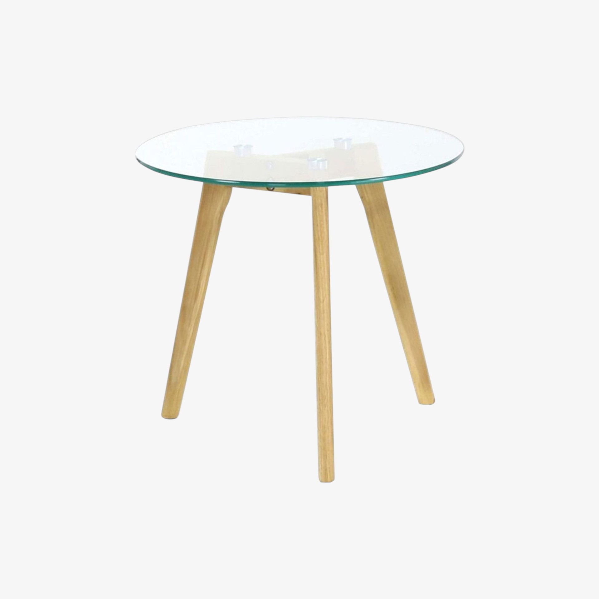 Mesa auxiliar de cristal Dalian &Oslash;50x44cm