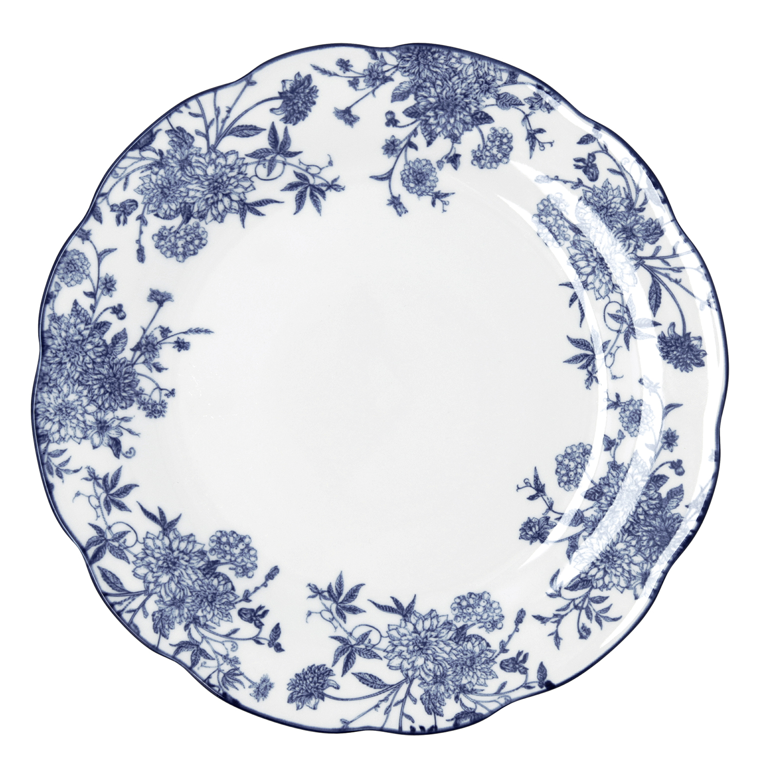 Plato llano azul de porcelana Charlotte &Oslash;26cm