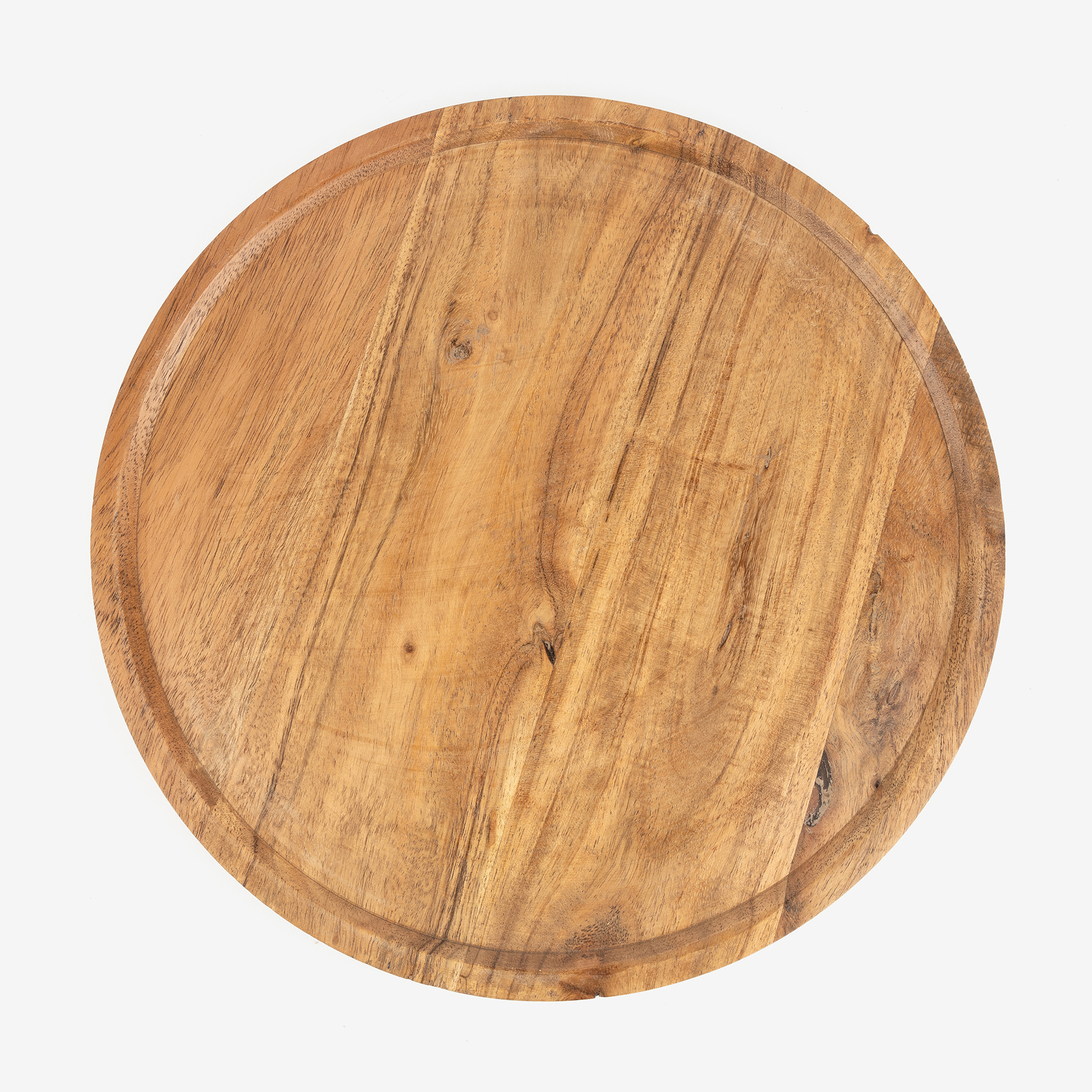 Centro de mesa de madera de acacia Salcam &Oslash;28cm