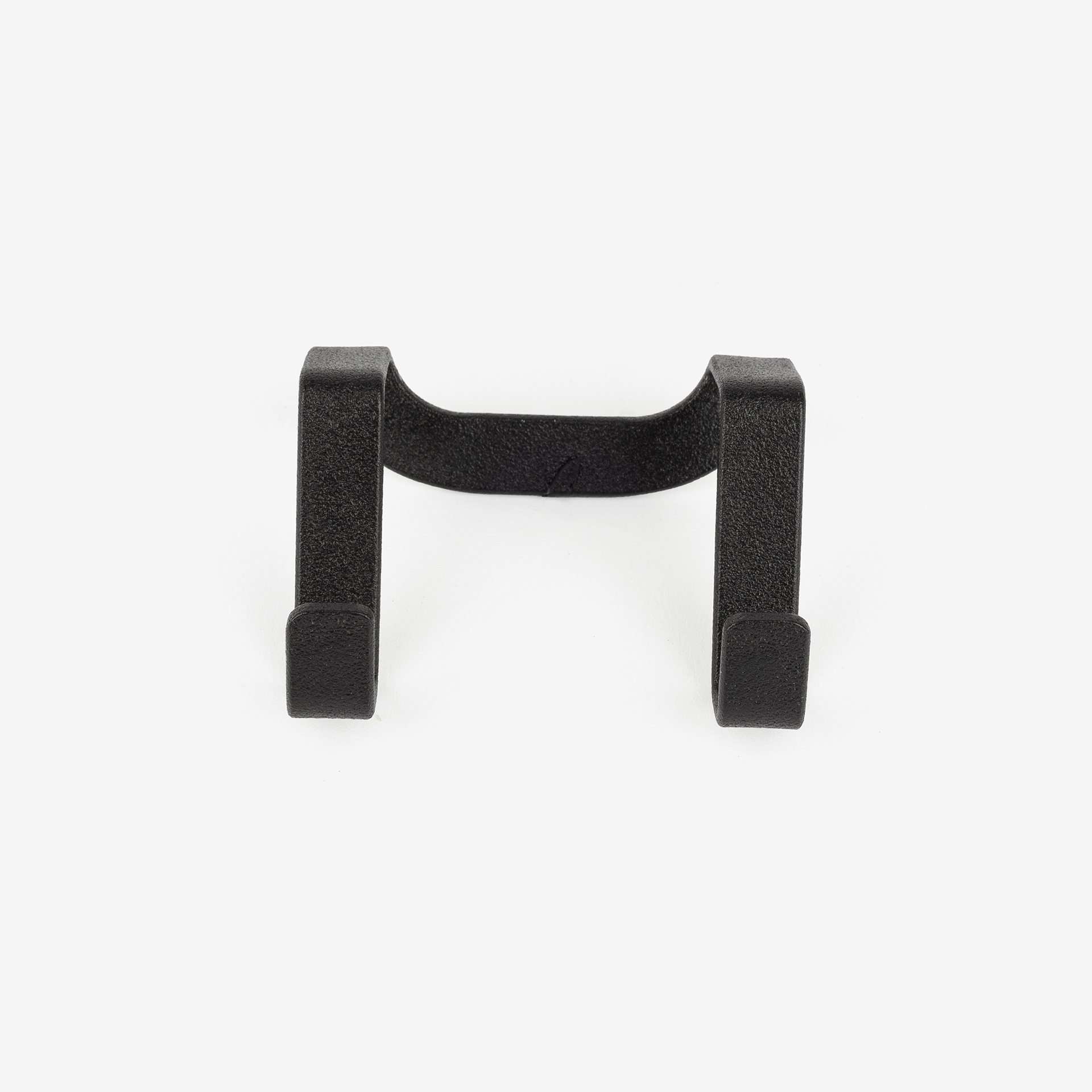 Gancho doble de acero negro 4x6x5cm