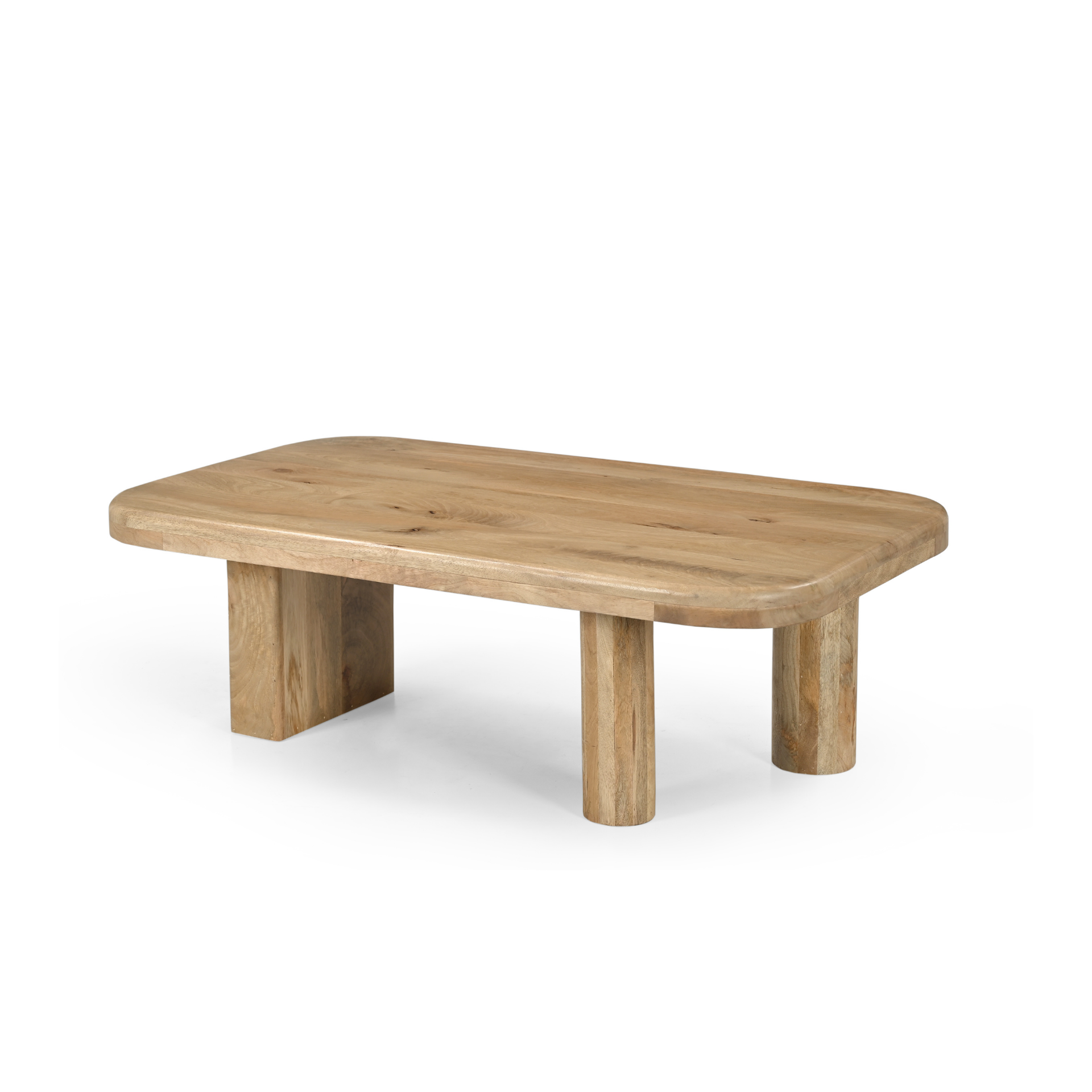 Mesa de centro de madera de mango Barlet 120x70x40cm Clau&Chloe