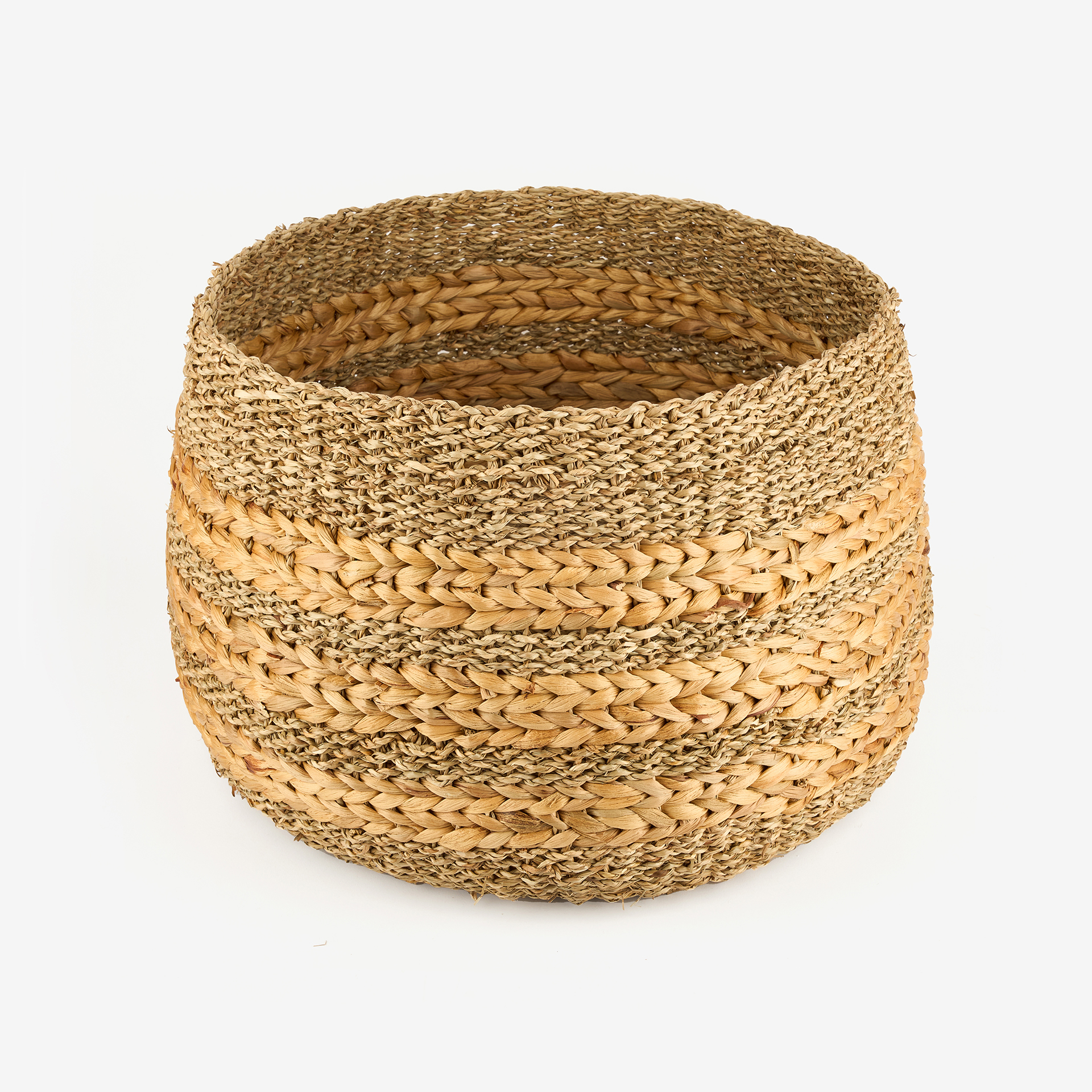 Cesta de fibras naturales Kenten &Oslash;45x30cm