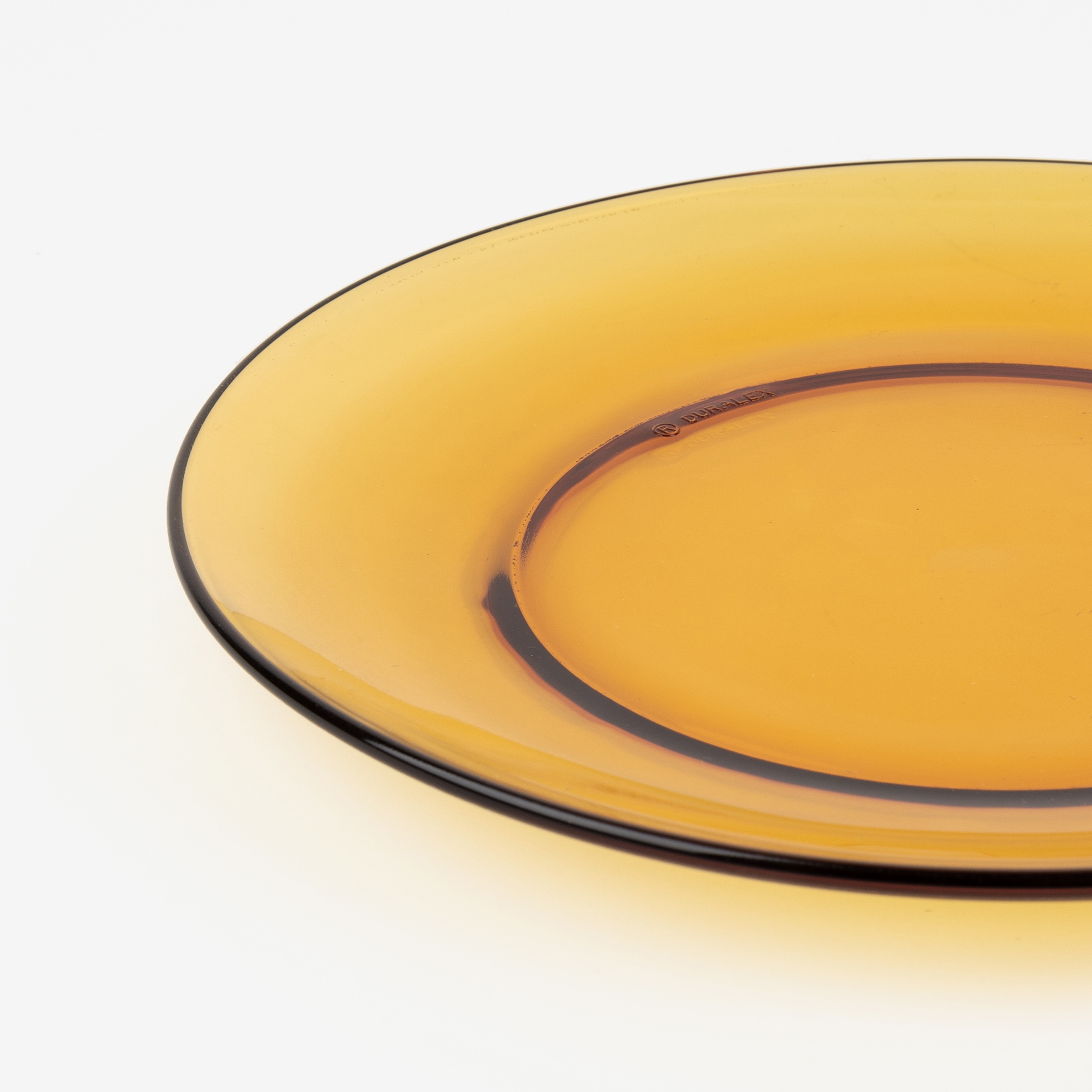 Plato de postre de vidrio opal Lys Ambar Duralex Picardie &Oslash;19cm