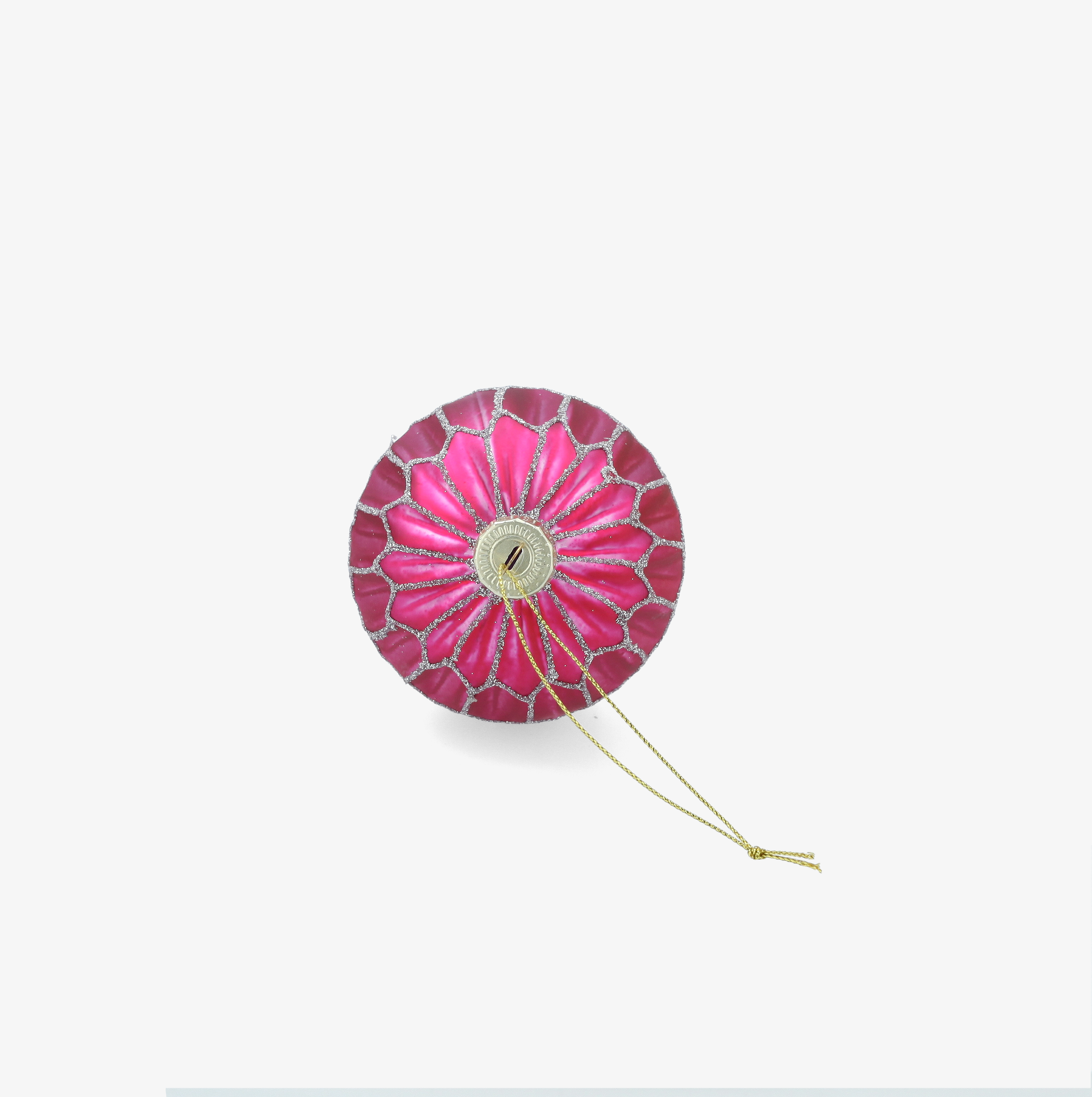 Bola de Navidad rosa de cristal &Oslash;8cm