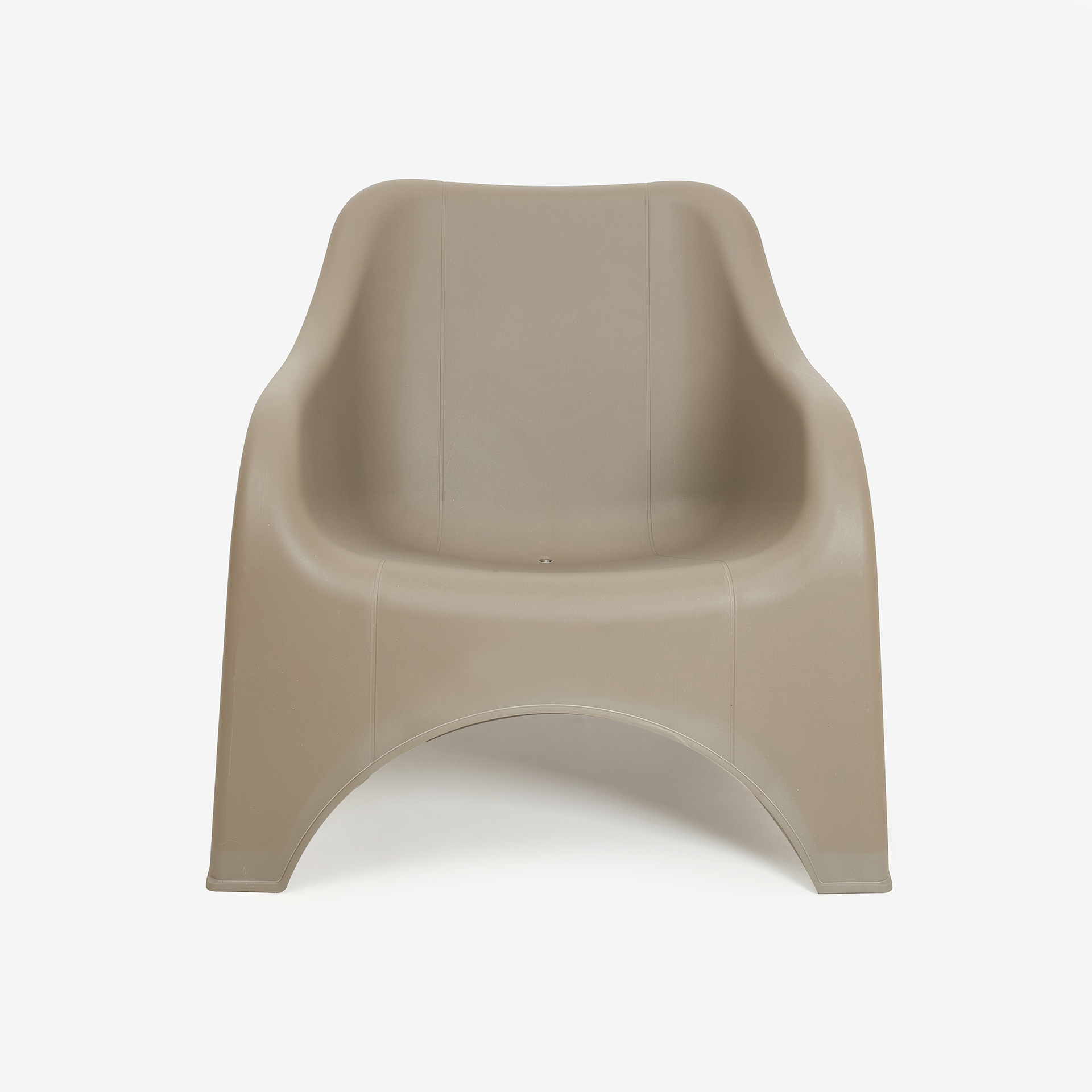 Silla de jard&iacute;n apilable de polipropileno taupe Patmos 78x71x79cm