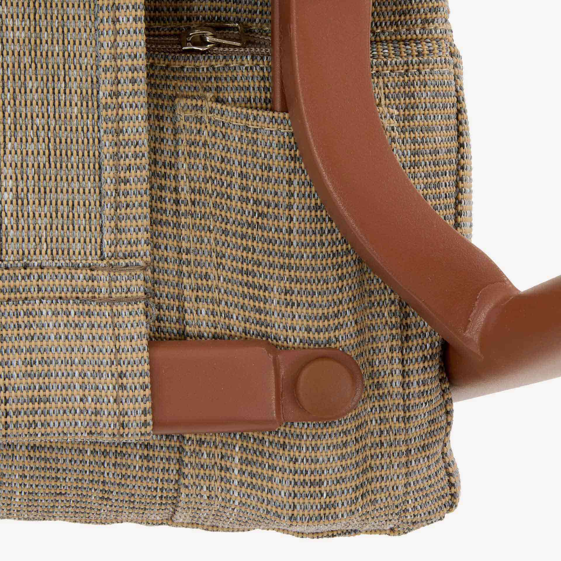 Conjunto de jard&iacute;n para 4 personas de acero caoba Solani