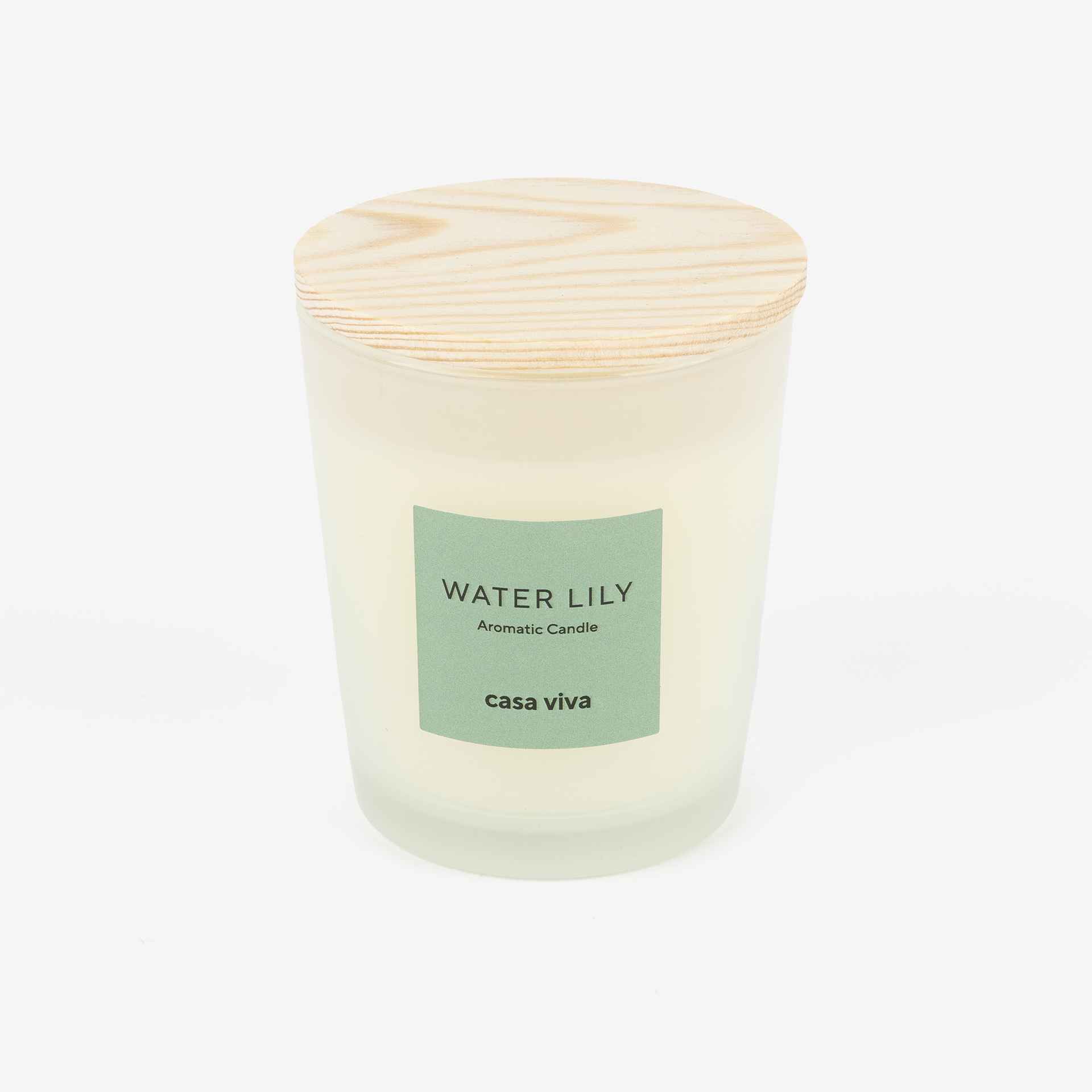 Vela aromática Water Lily en vaso de cristal 180gr Casa Viva