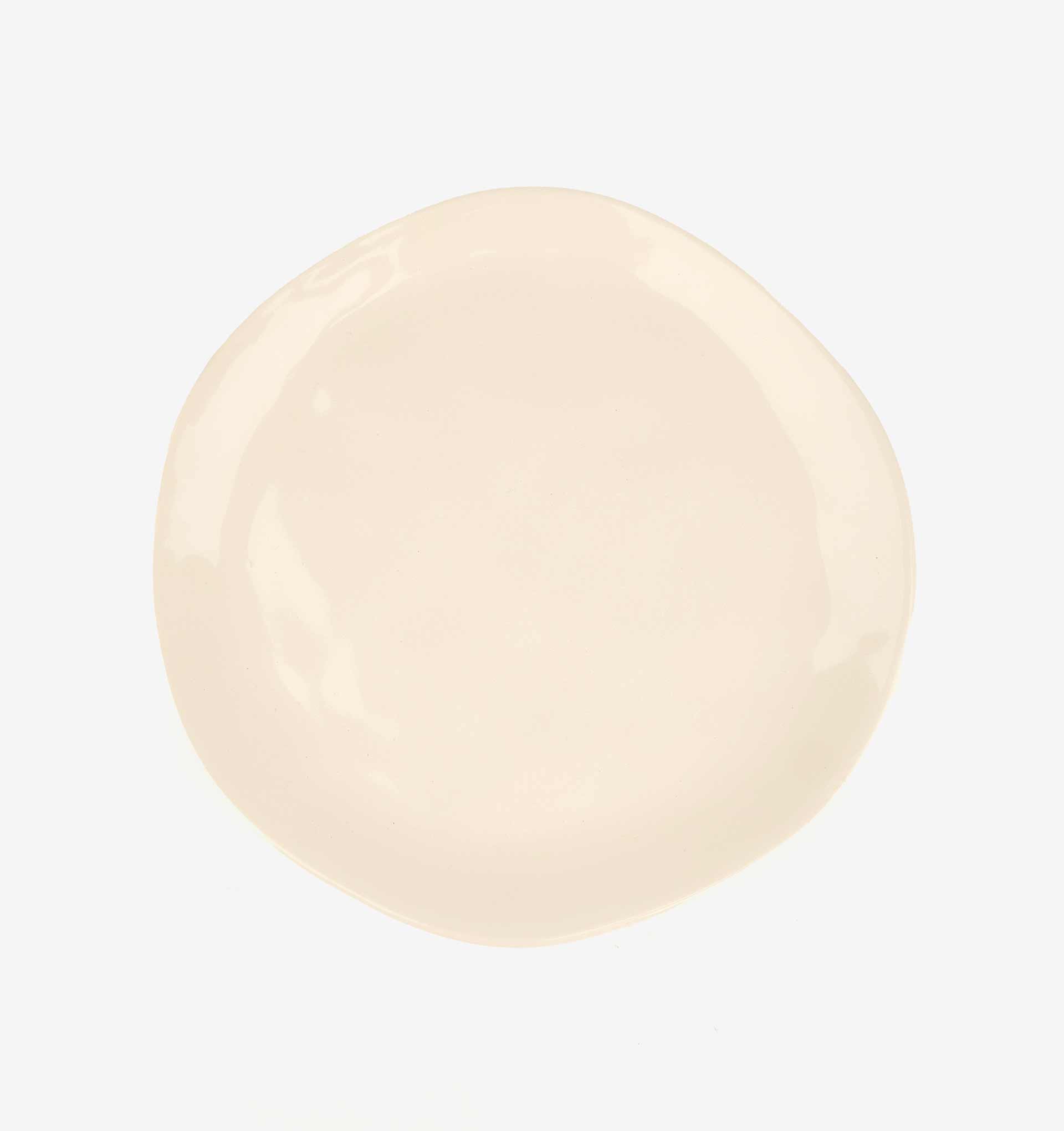 Plato postre de cer&aacute;mica blanco Posima &Oslash;20cm