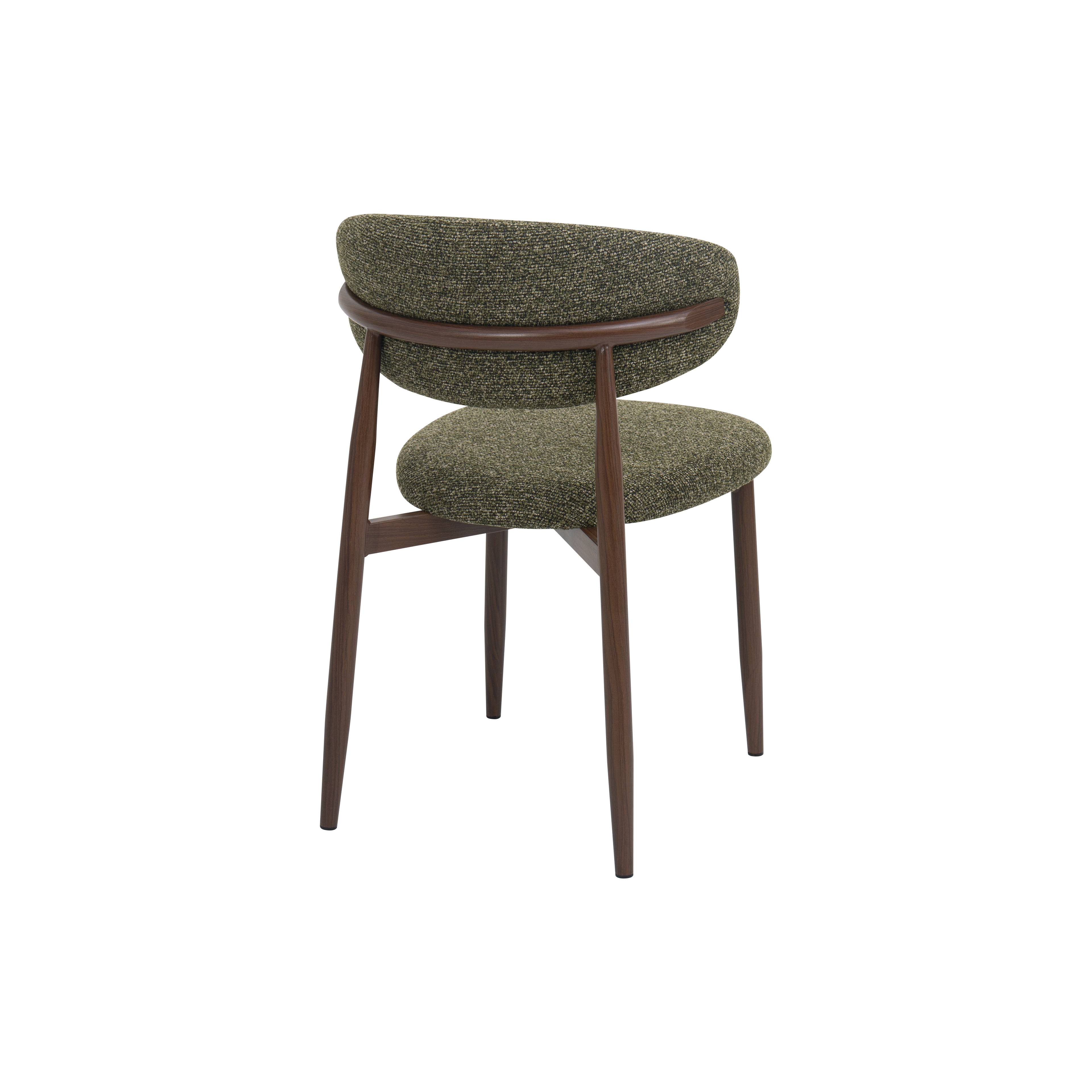 Silla de comedor efecto madera verde Martina 54x52x76cm Clau&Chloe
