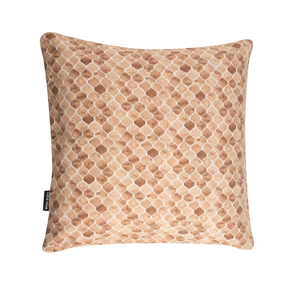 Funda de coj&iacute;n de algod&oacute;n stru marr&oacute;n en varias medidas