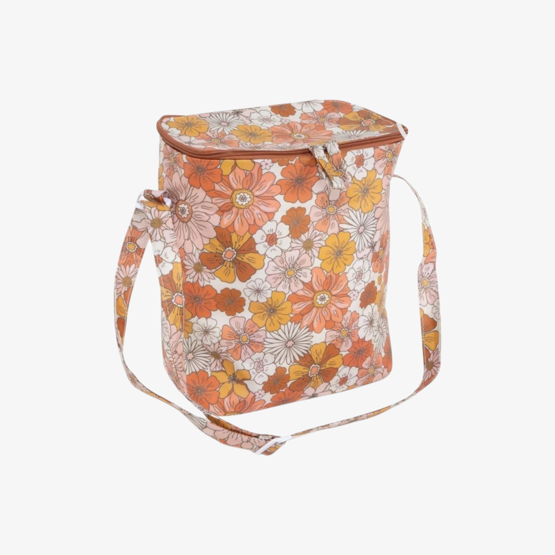Bolsa nevera con asa impermeable Flores 25x14x31cm