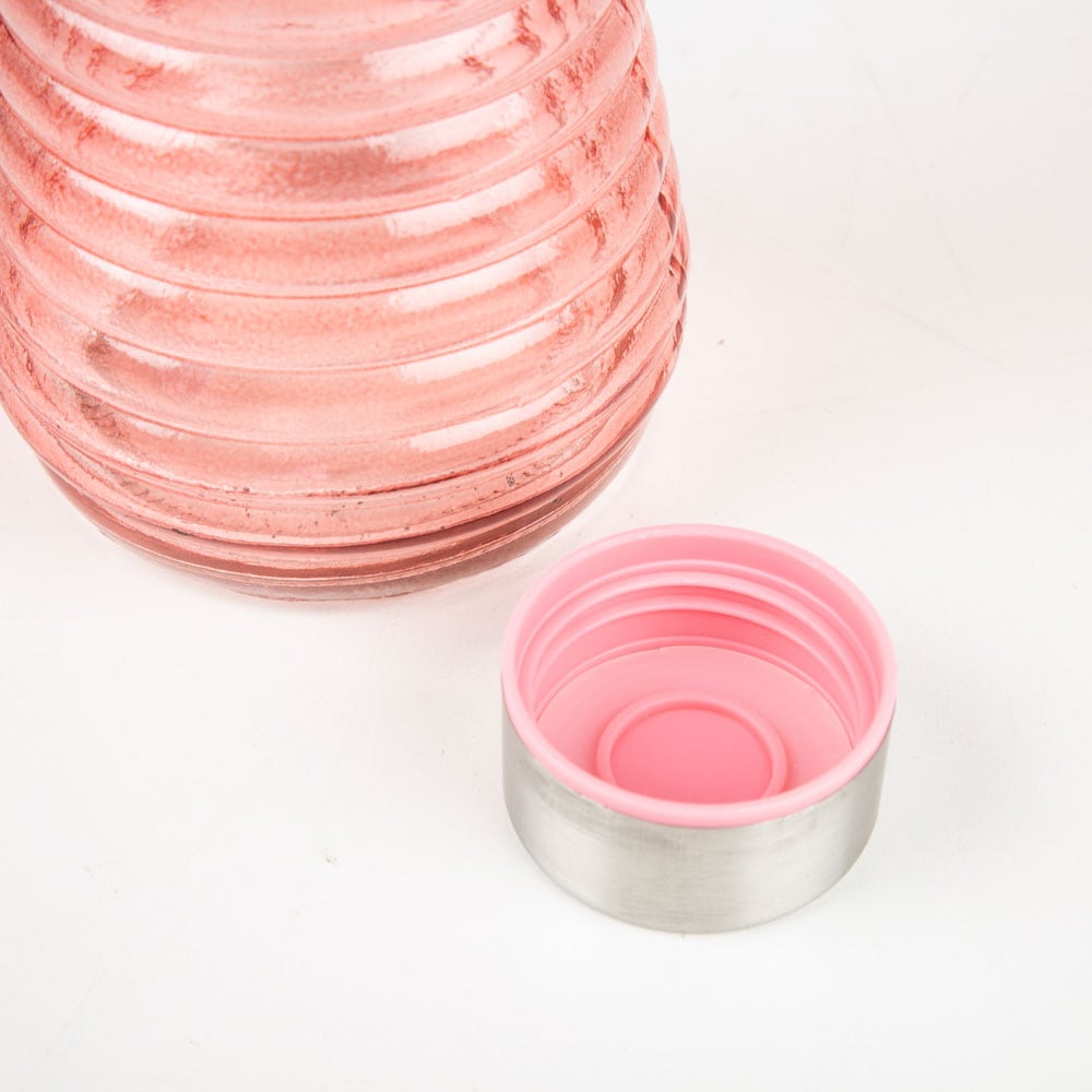 Botella rosa de cristal Rustik 1L
