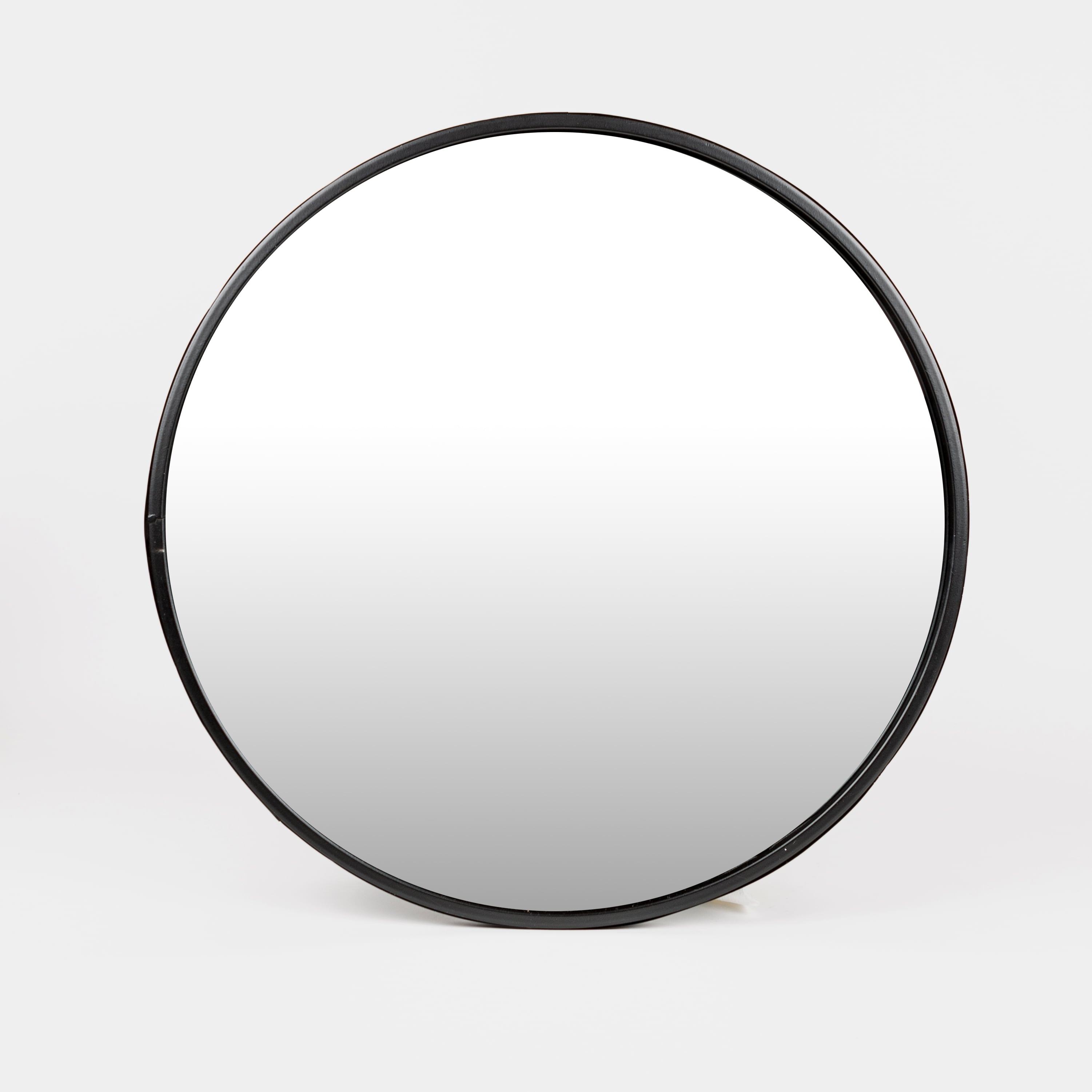 Espejo redondo de metal negro 50cm