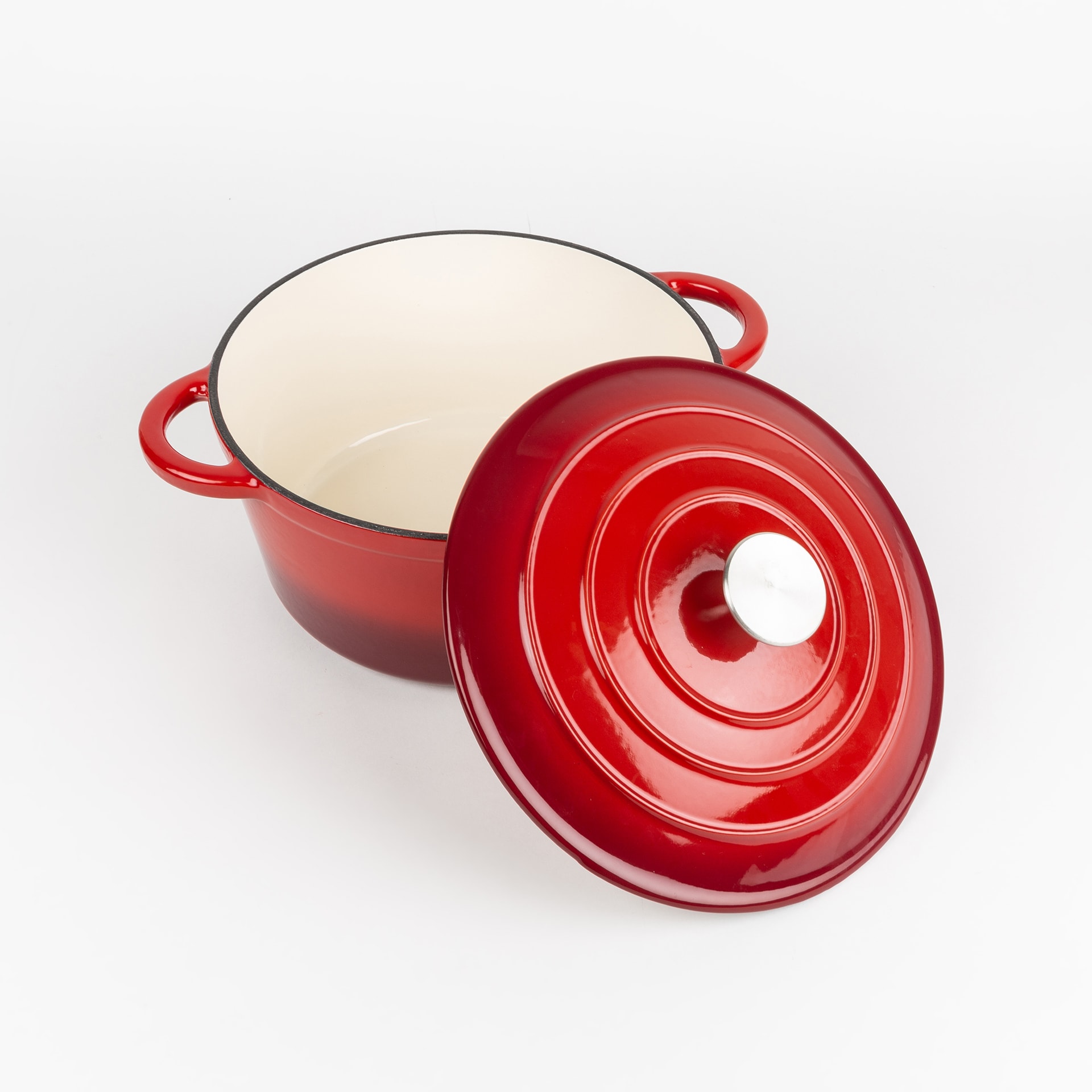Olla roja de hierro fundido esmaltado Rauta &Oslash;24x11,5cm