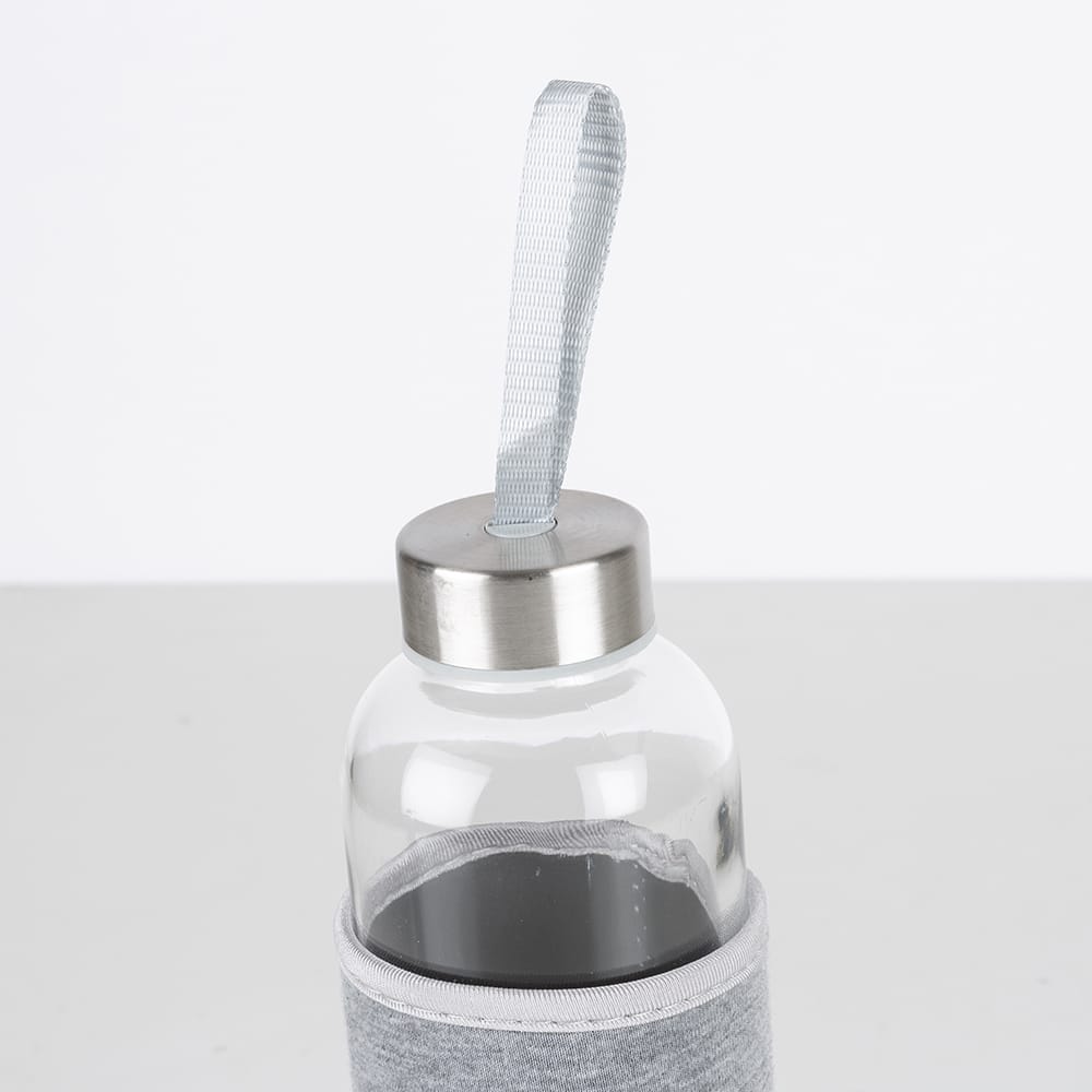 Botella con funda gris de cristal Temel 60cl
