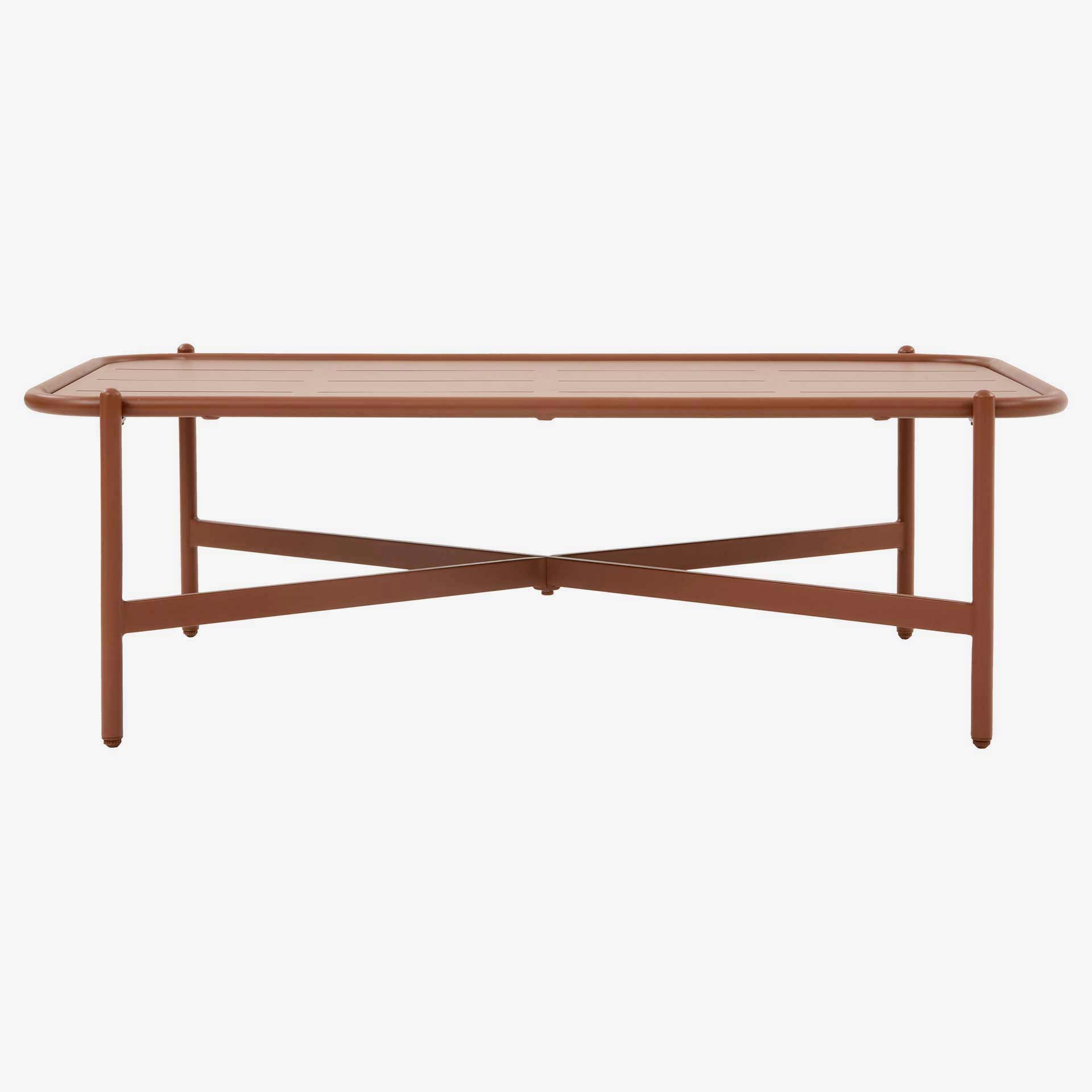 Conjunto de jard&iacute;n para 4 personas de acero caoba Solani