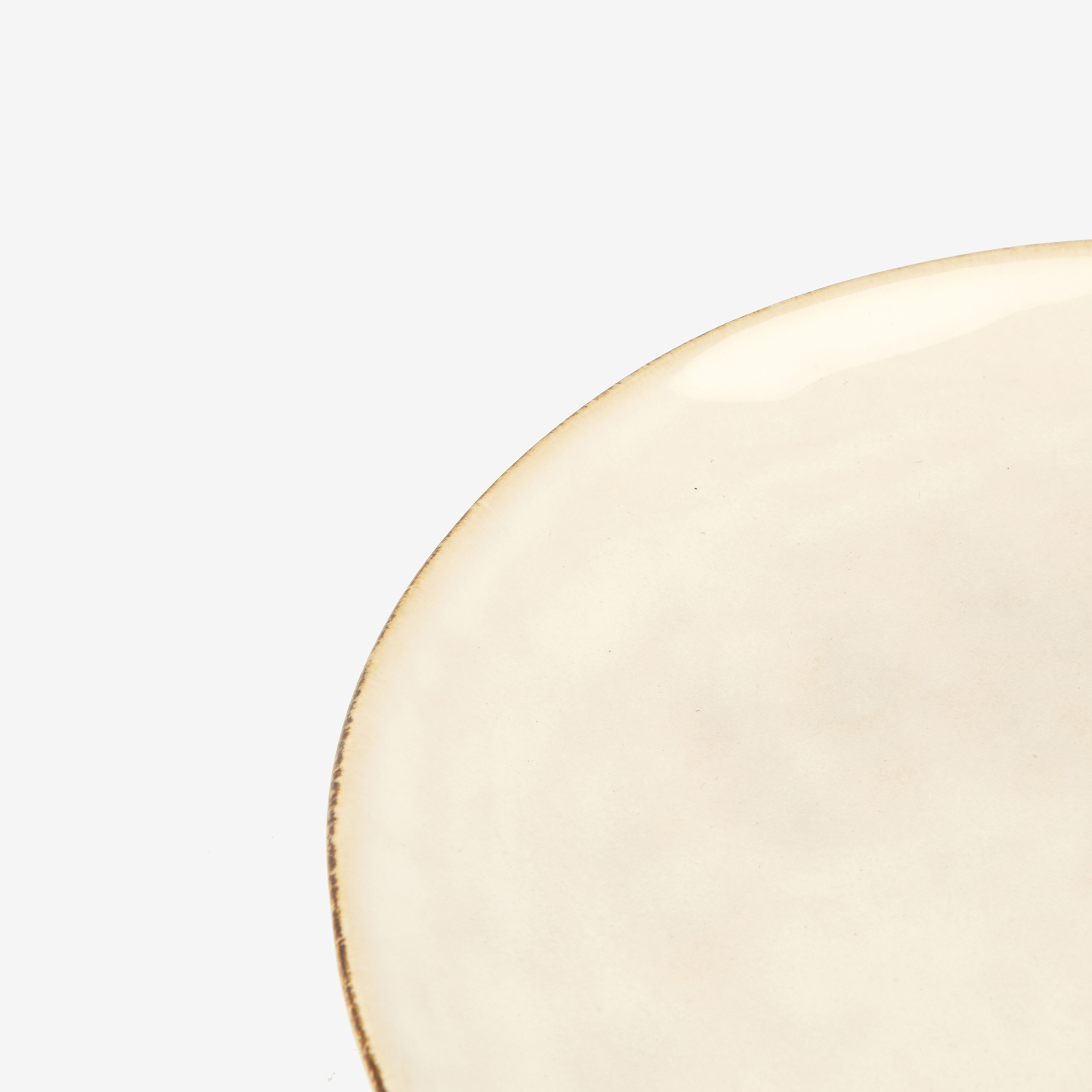 Plato de postre de gres crema Bilada Ø21cm