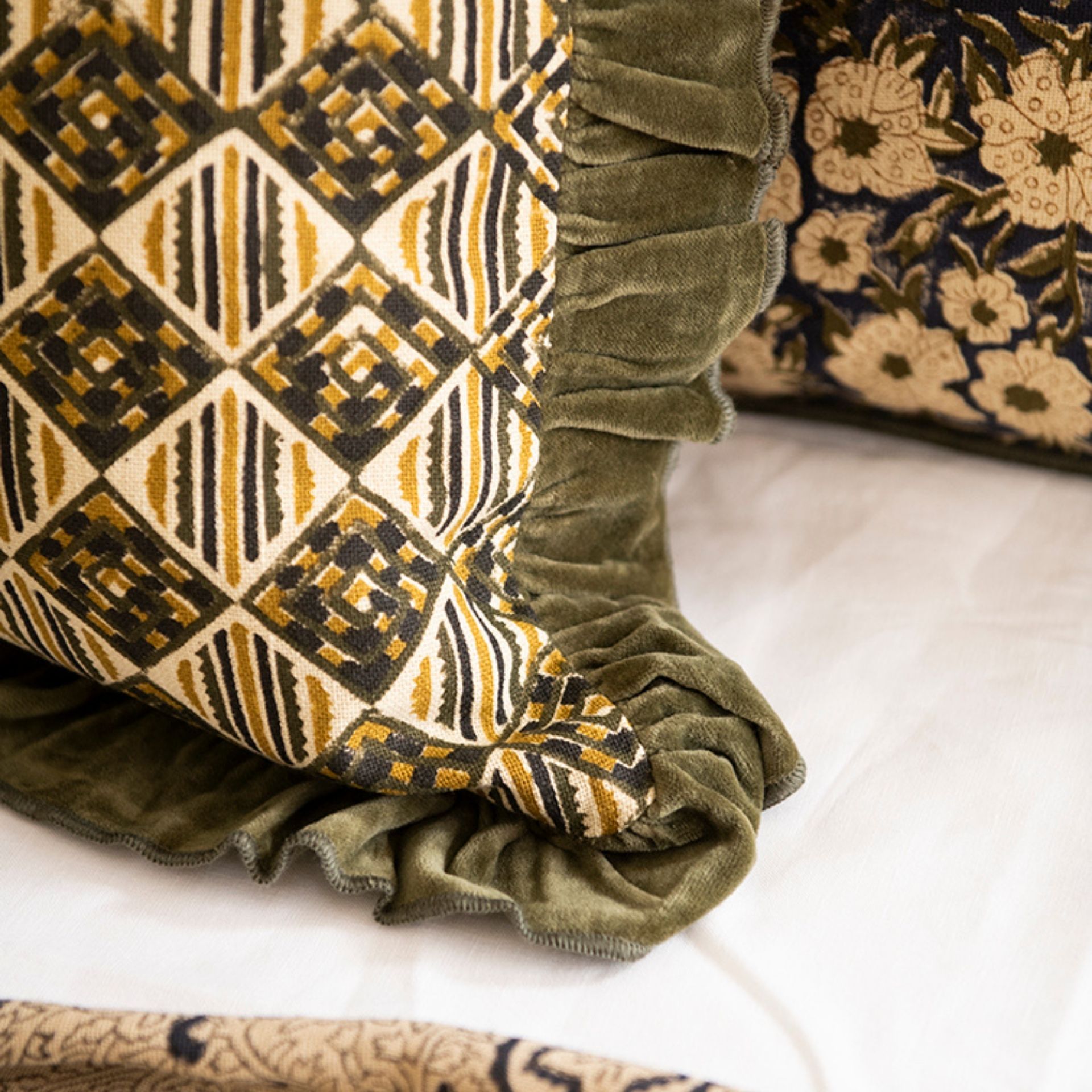 Funda de cojín de algodón inca Mia 50x50cm Clau&Chloe