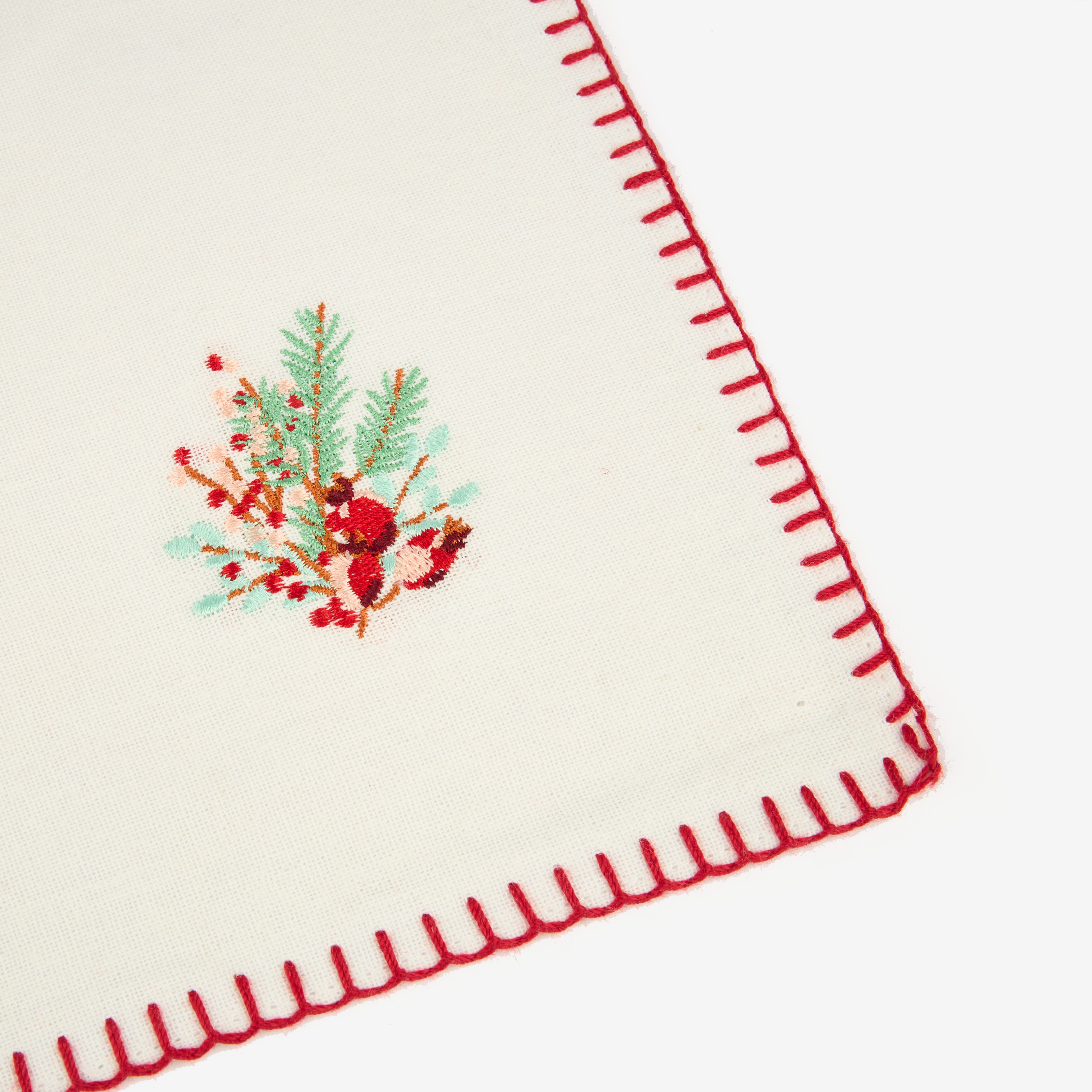 Set de 2 manteles individuales blancos Bayas