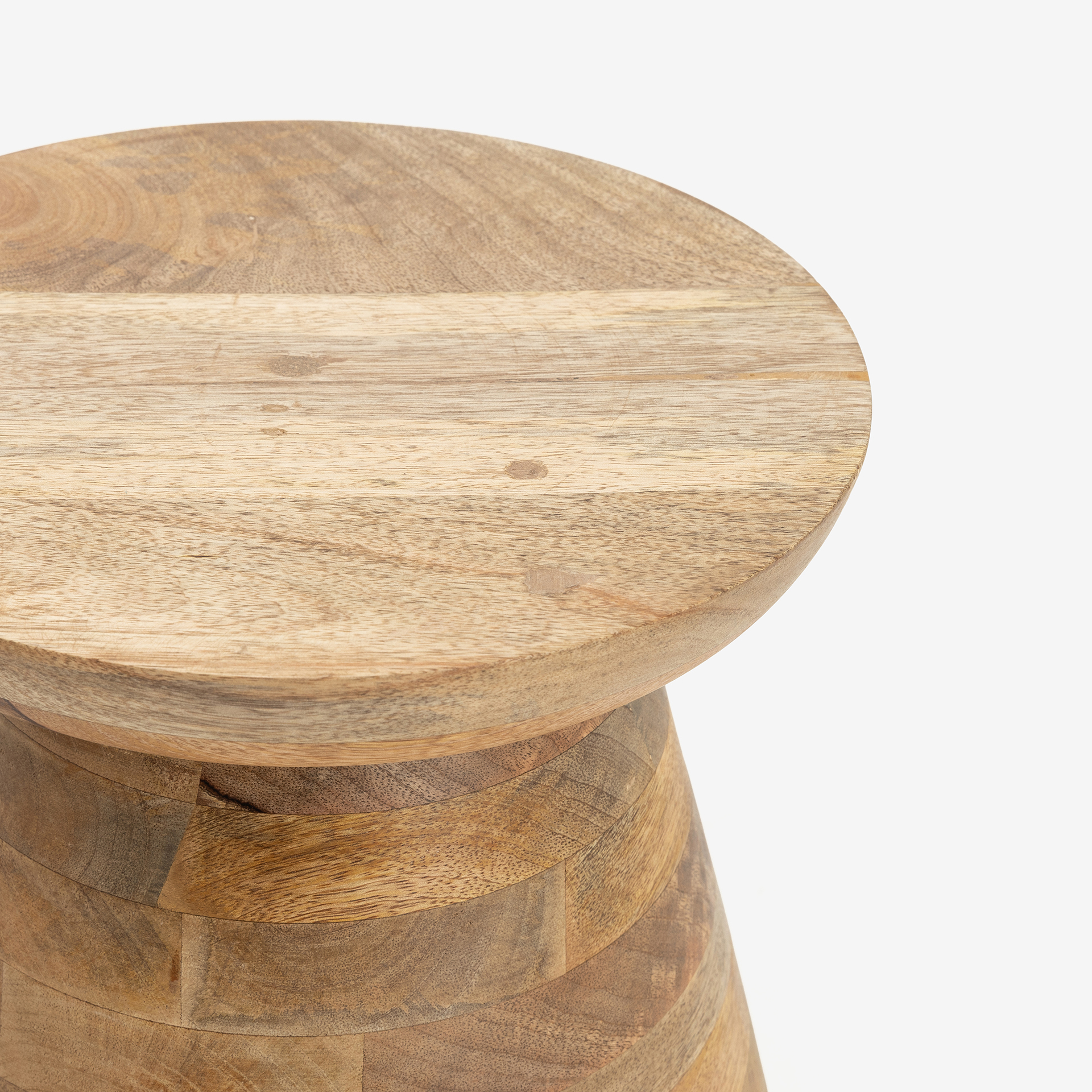 Mesa auxiliar de madera de mango Tacma Ø27x40cm