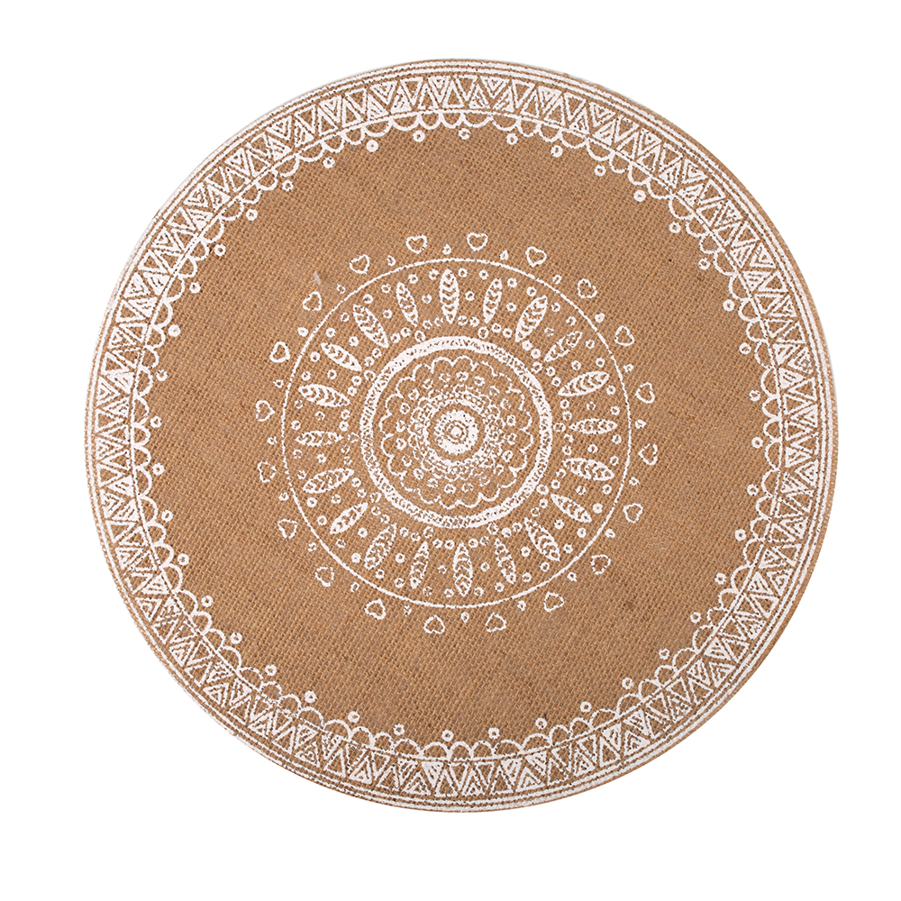 Mantel individual de yute Crochet &Oslash;38cm