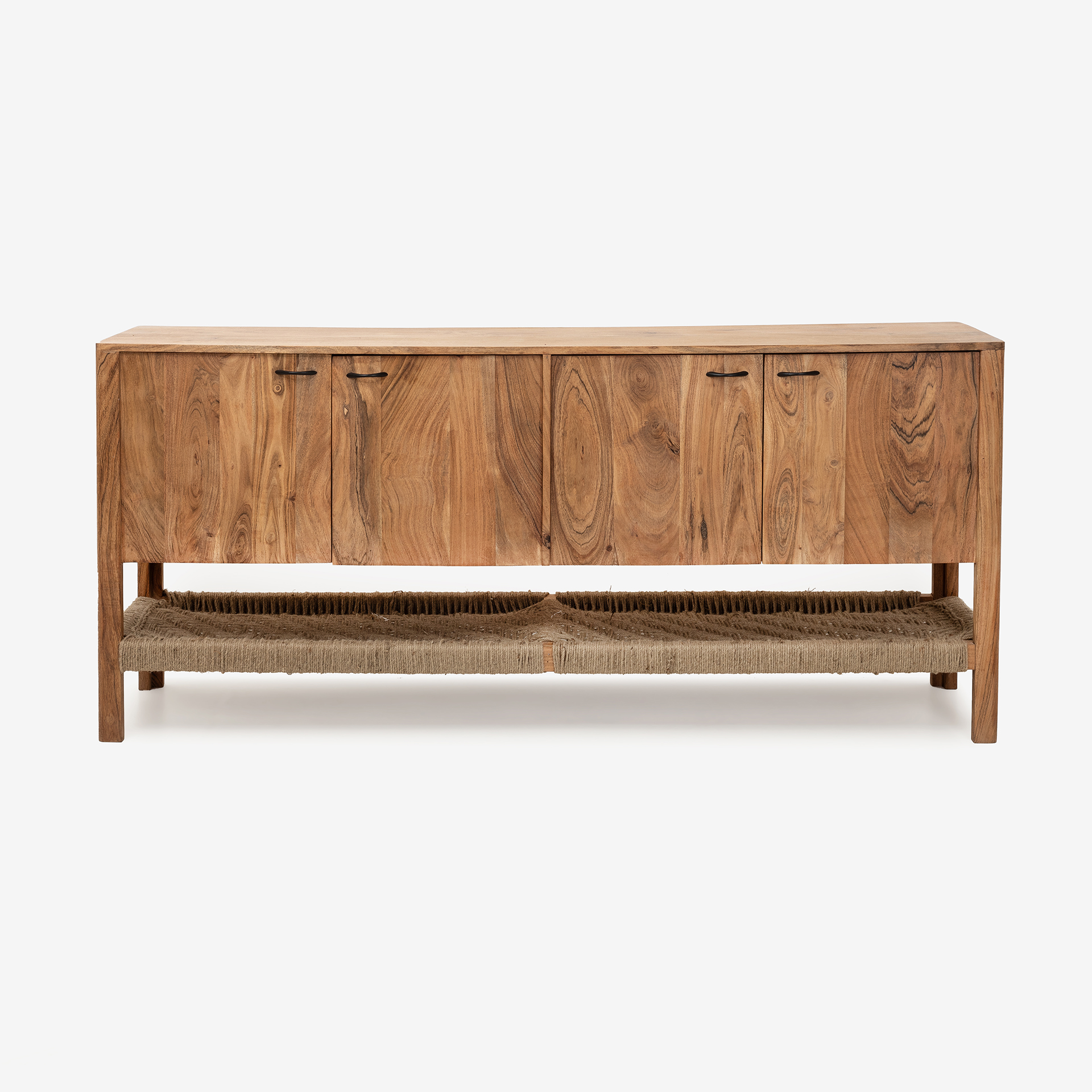 Aparador de madera de acacia con estante Bolt 180x45x80cm Clau&Chloe