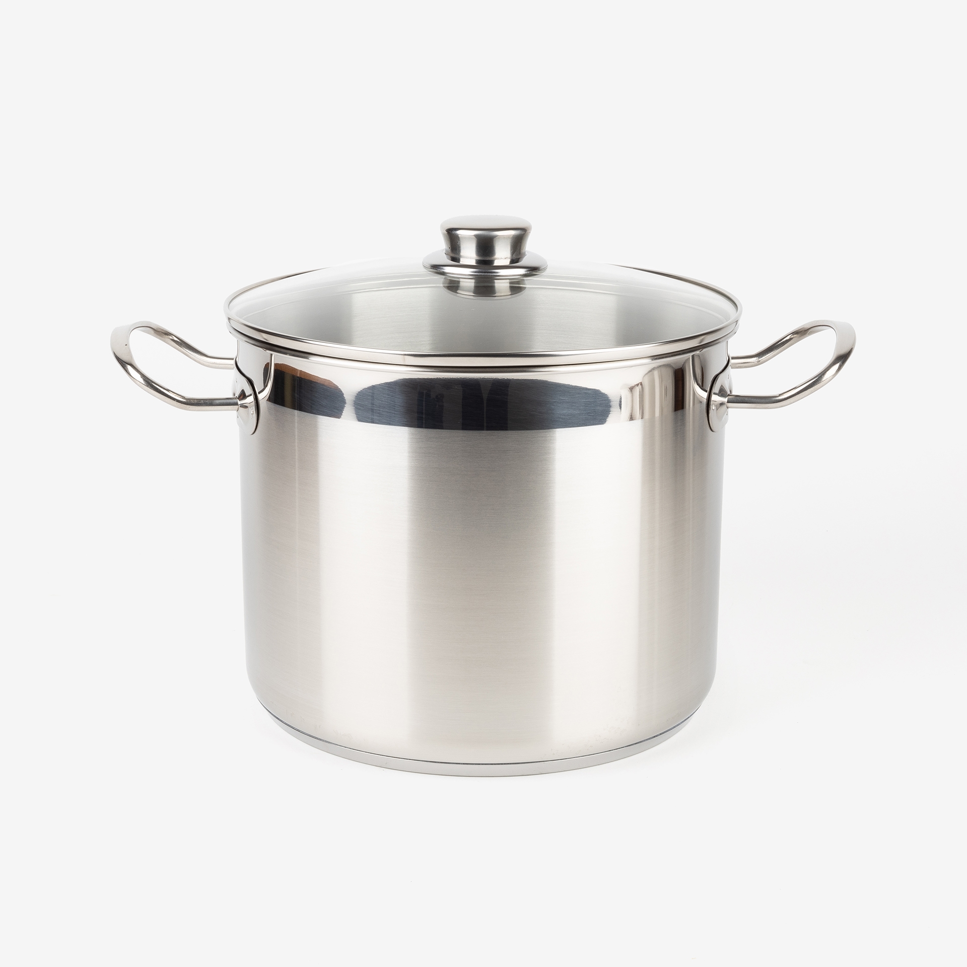 Olla de acero inoxidable con tapa de cristal &Oslash;24cm