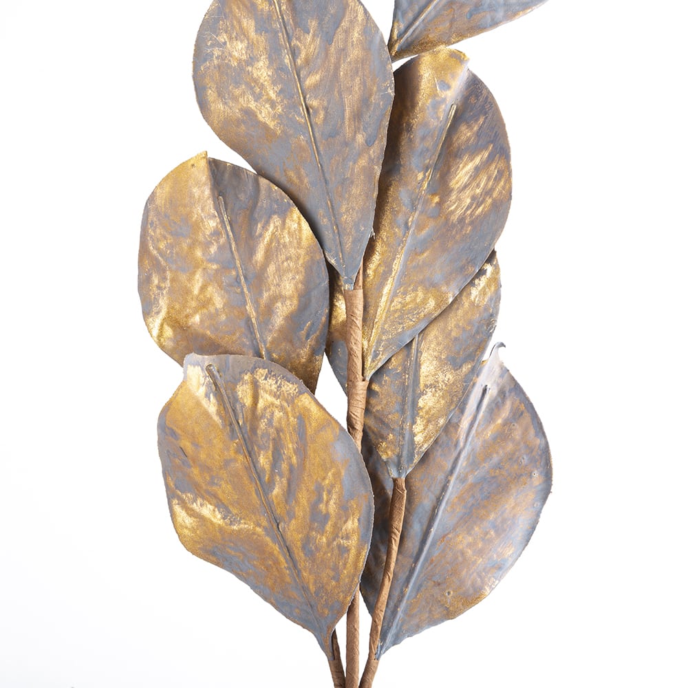 Rama artificial de magnolia dorada 74cm