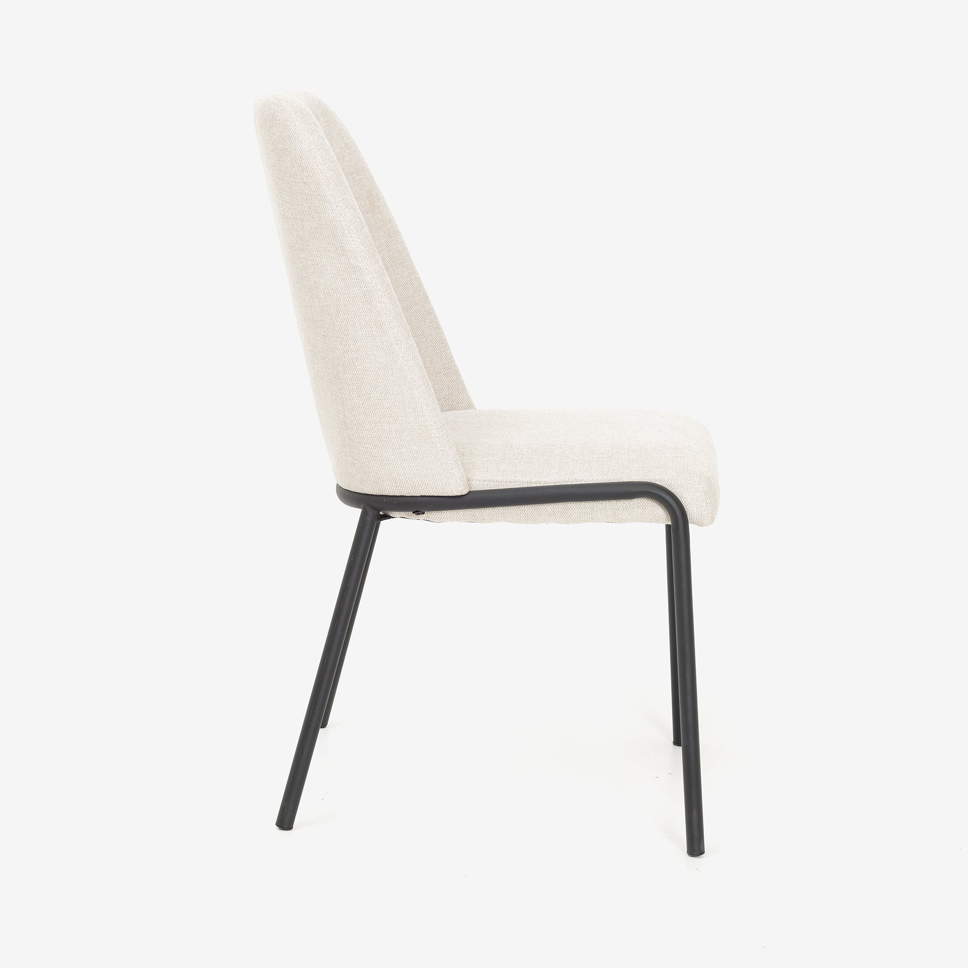 Silla de comedor beige Mina 49x60cm