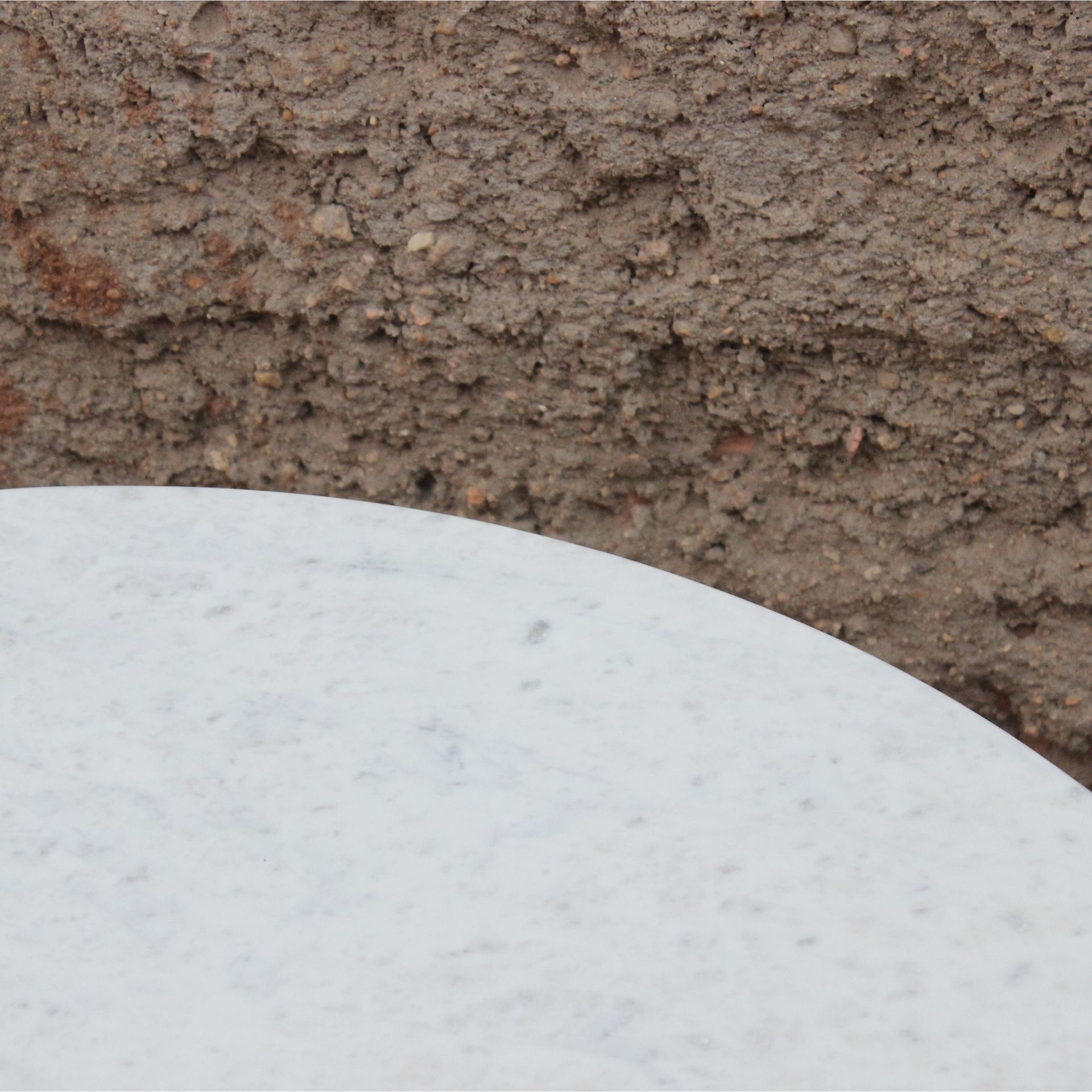 Mesa de centro de mármol y madera Berlín Ø90x45 Clau&Chloe