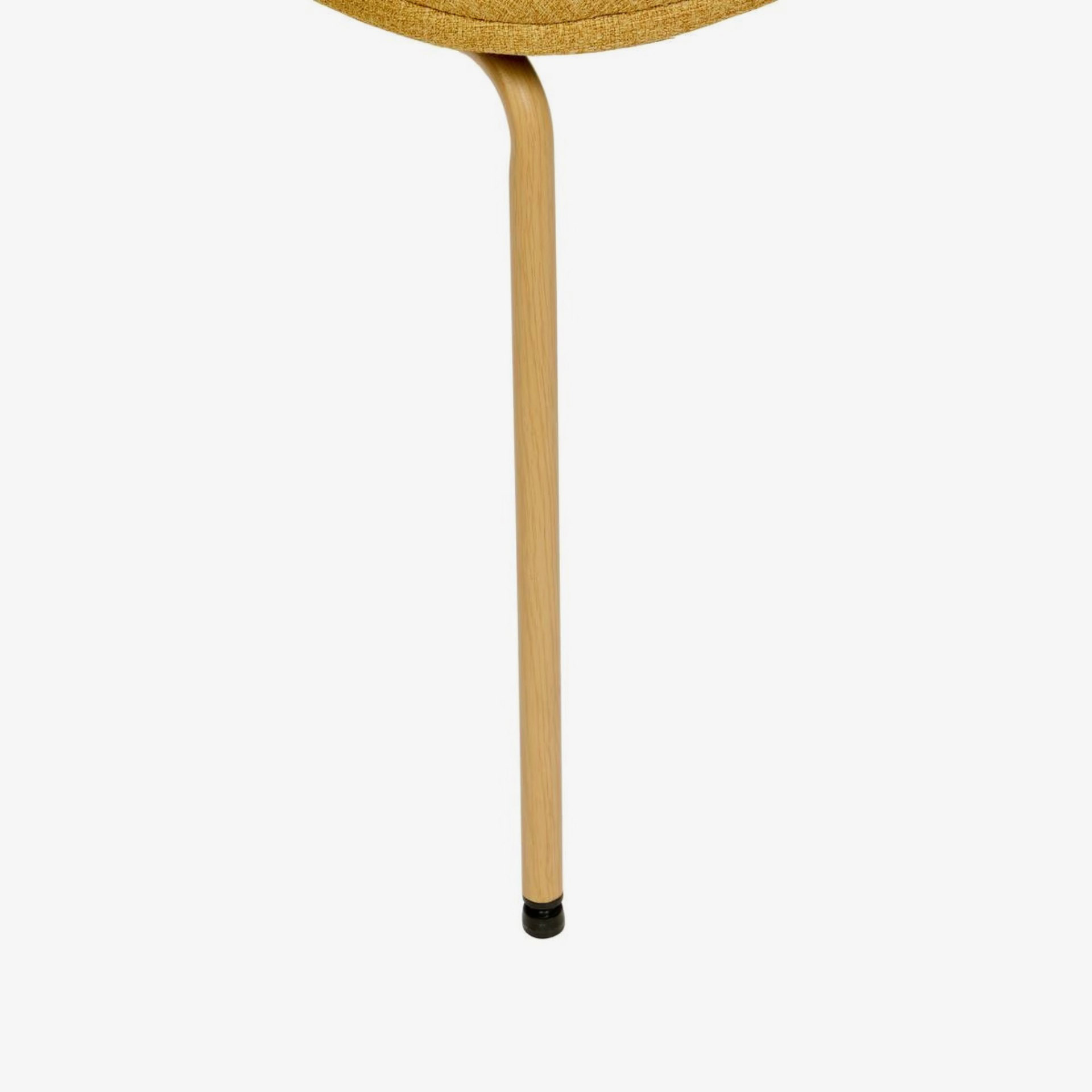 Silla de comedor ocre de tela Eron 