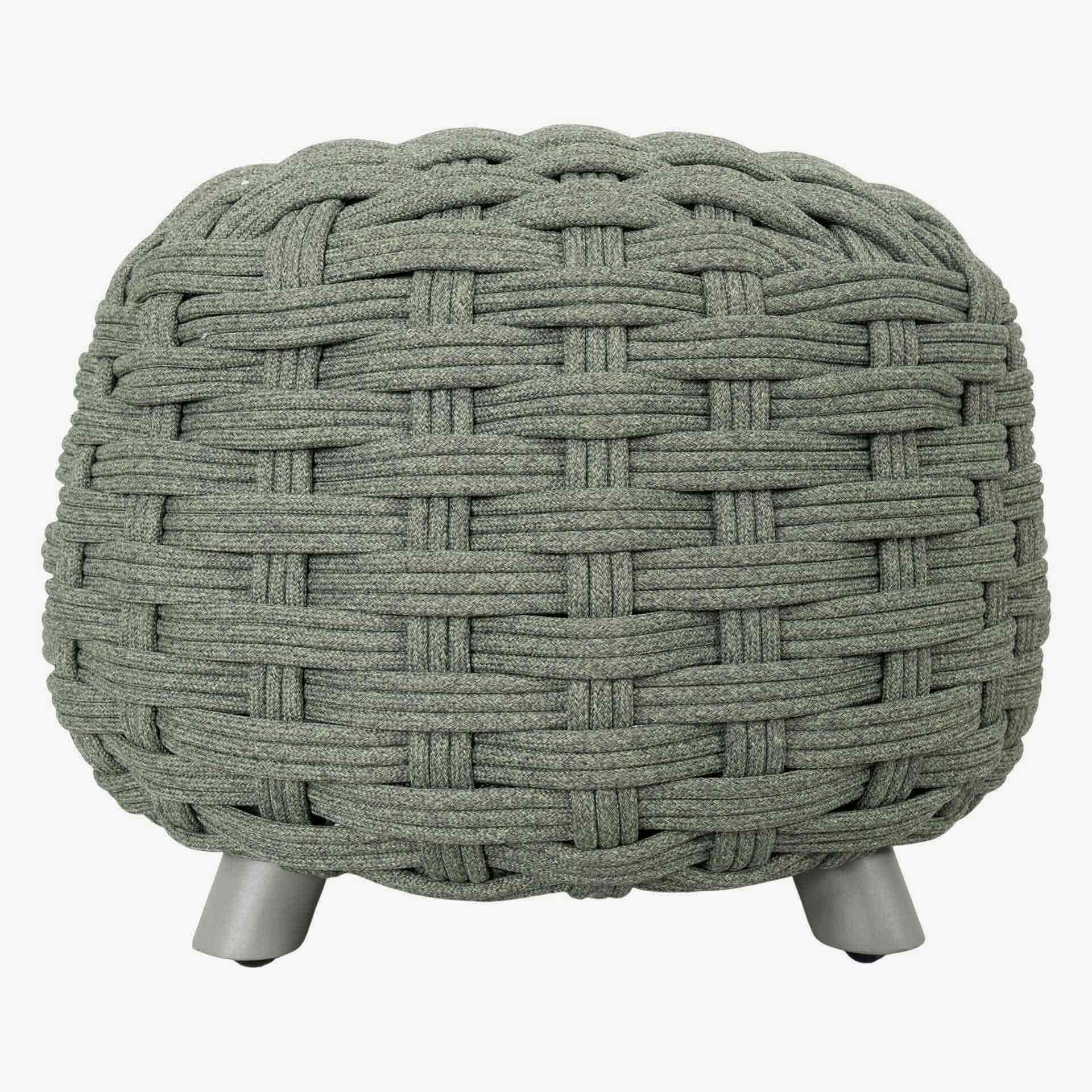 Puff de jard&iacute;n de aluminio verde Obira &Oslash;49x38cm