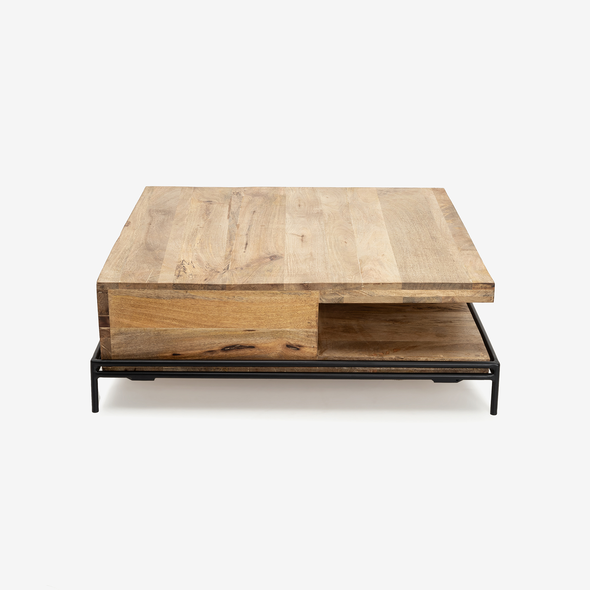 Mesa de centro de madera de mango Nazca 93x93x32cm