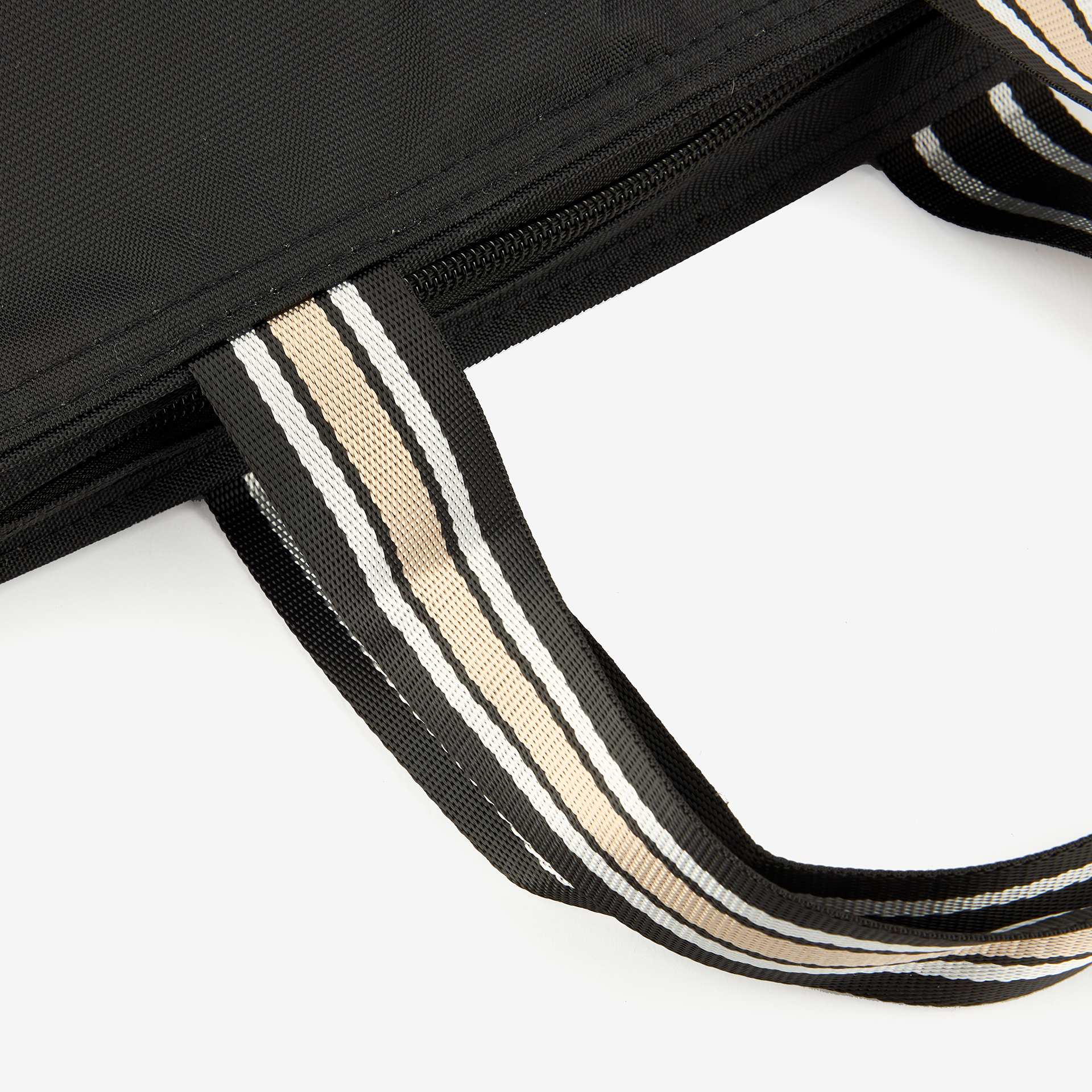 Bolsa lunchbag con asas negra 33x14x23cm 3,7L