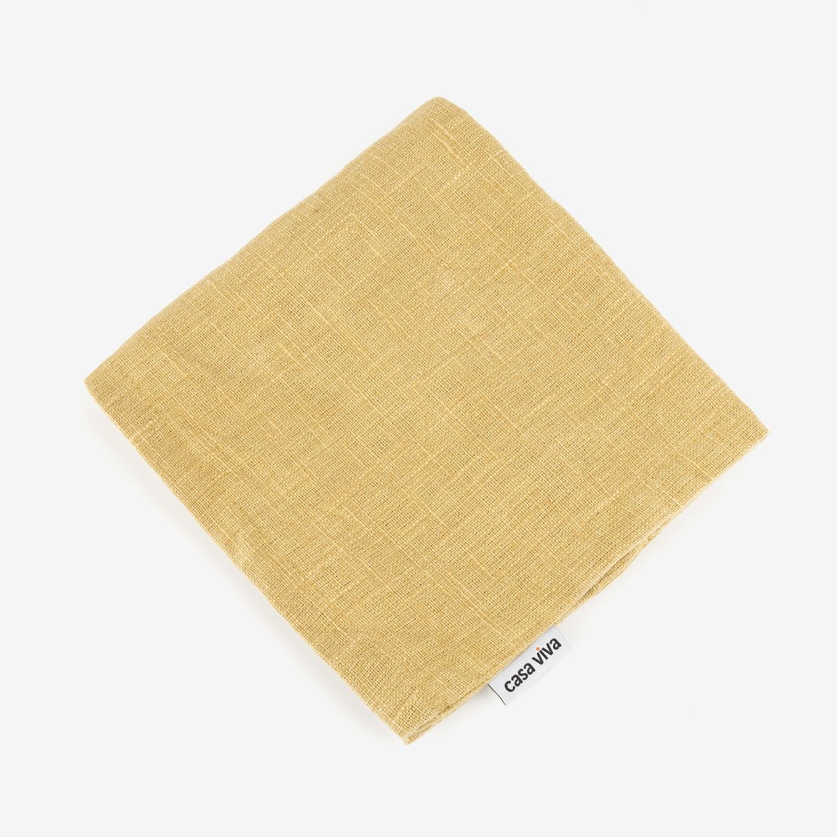 Funda de cojín de algodón amarilla Frida 45x45cm