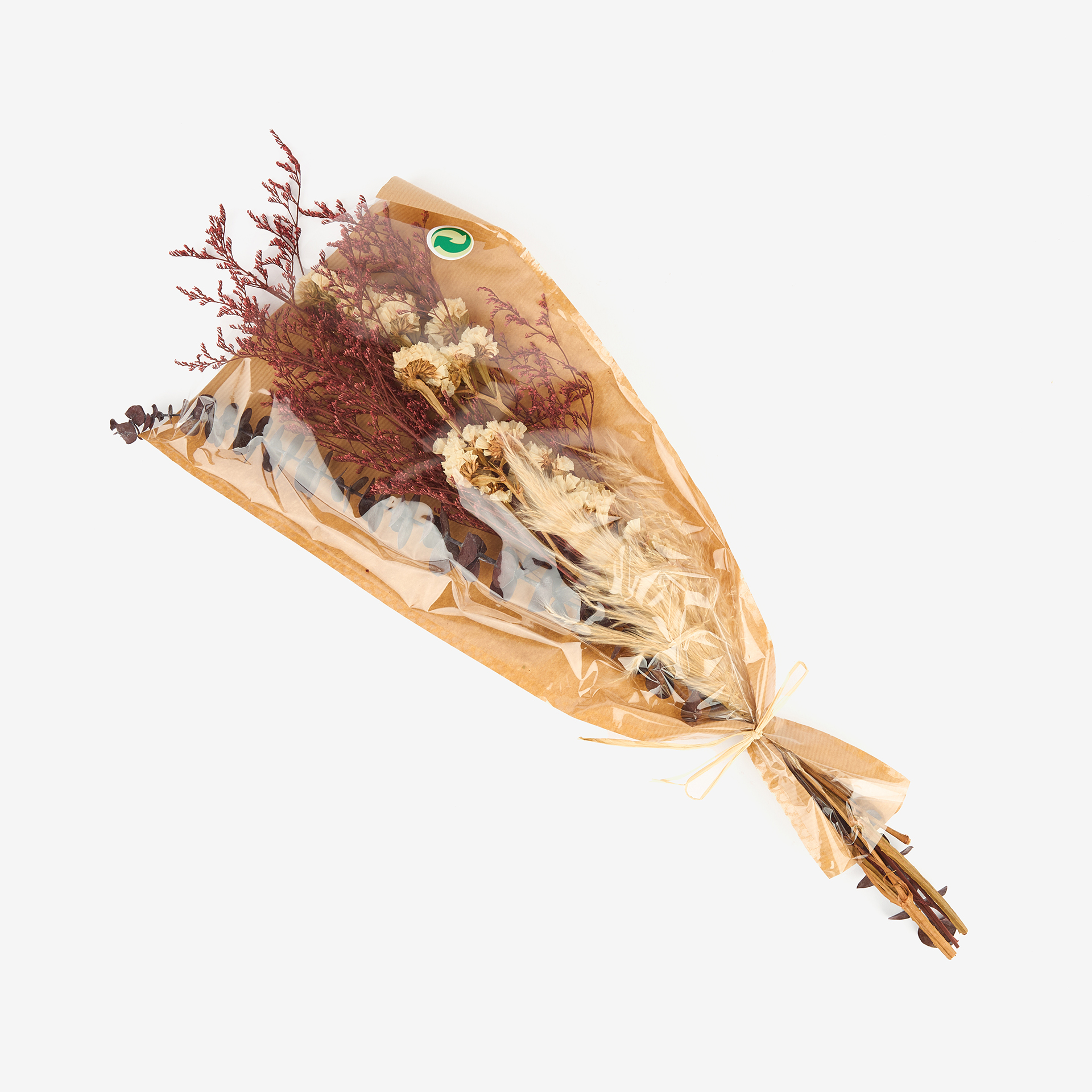 Ramo de flores secas granate 60cm