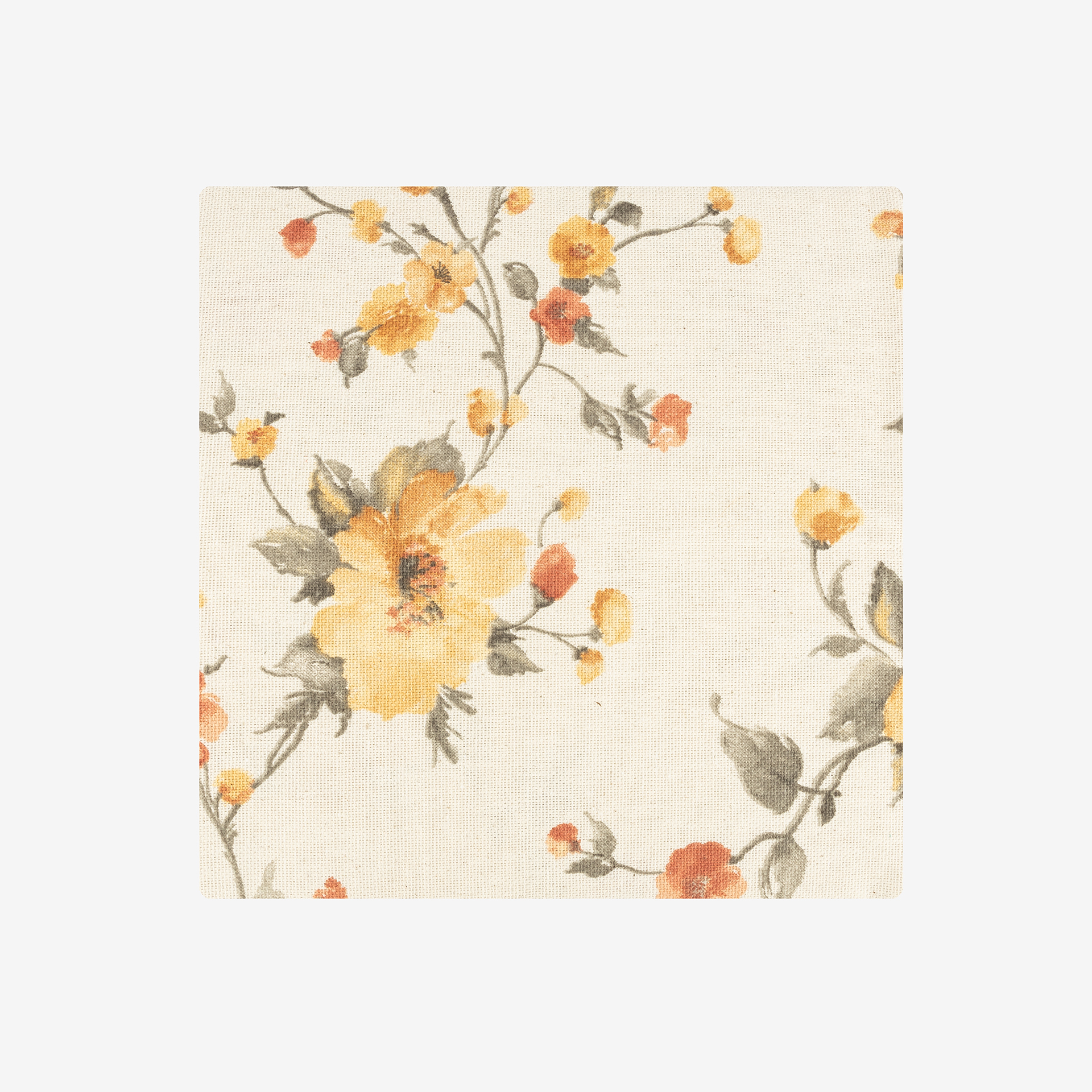 Mantel de algod&oacute;n reciclado ocre Moncho 135x250cm