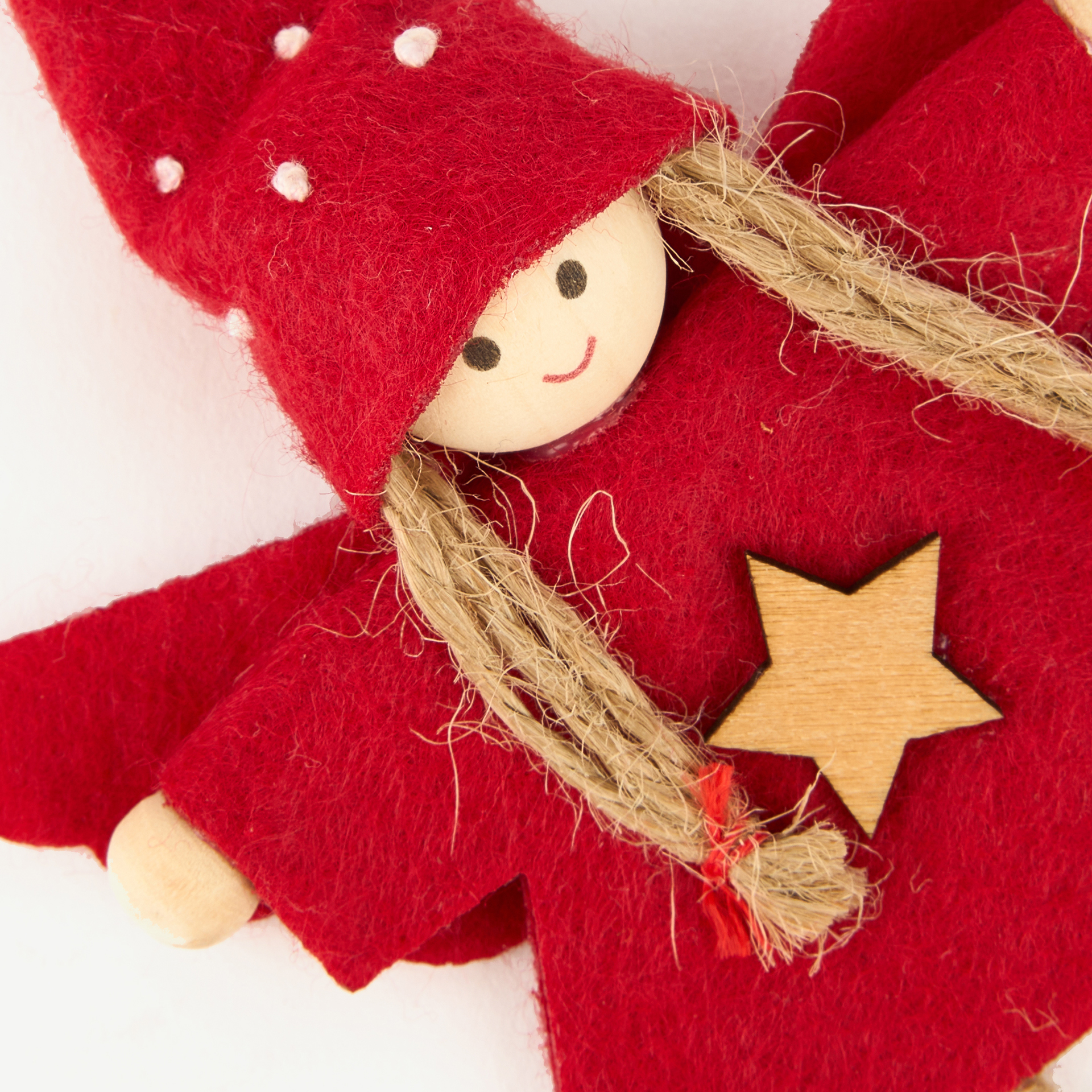 Adorno colgante Ángel de fieltro 13cm en varios colores