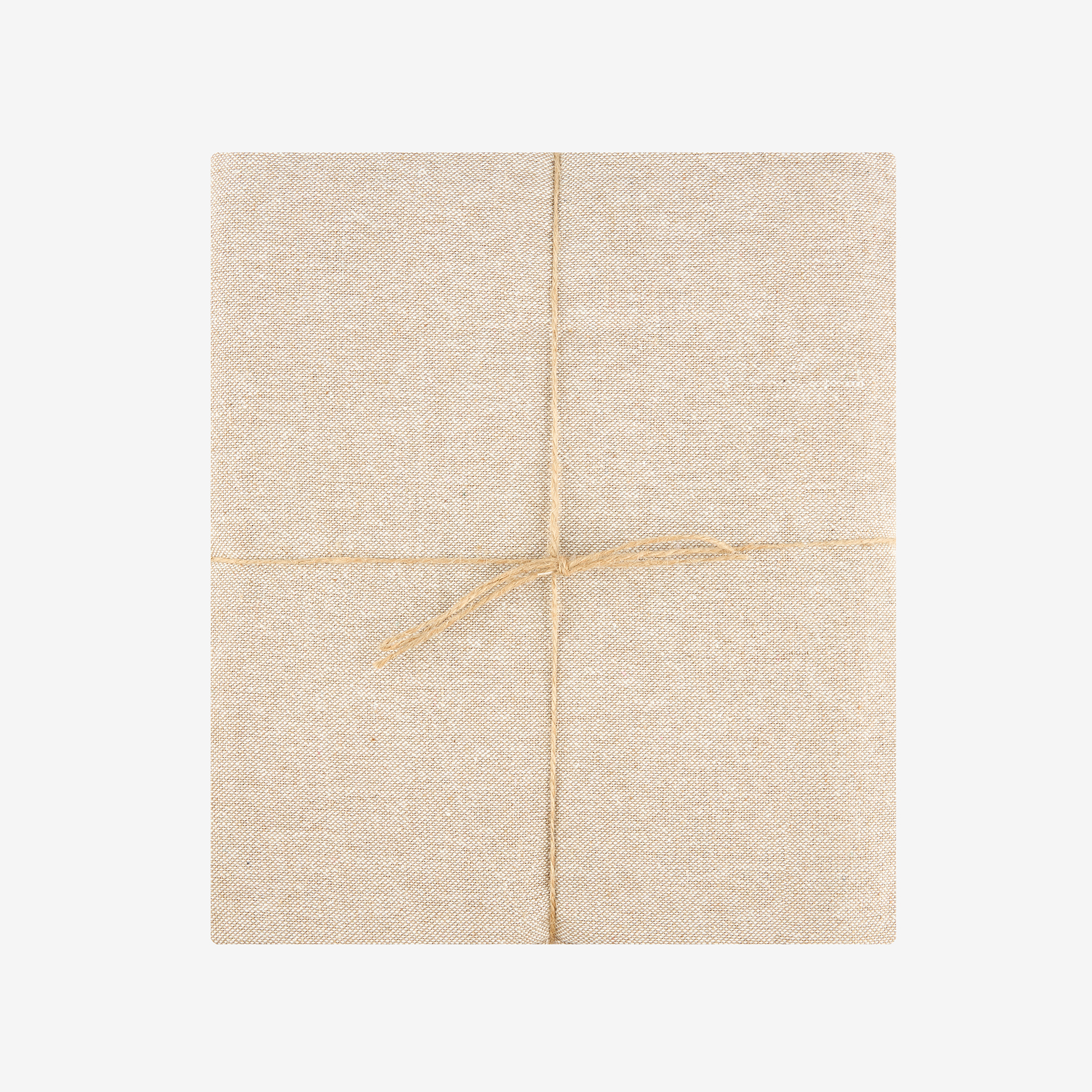 Mantel de algodón beige liso 150x200cm