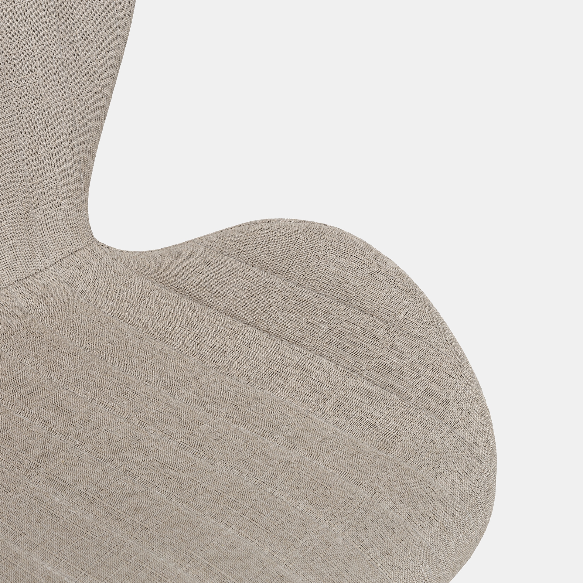 Silla de comedor beige Lydia 54x50x86cm Clau&Chloe