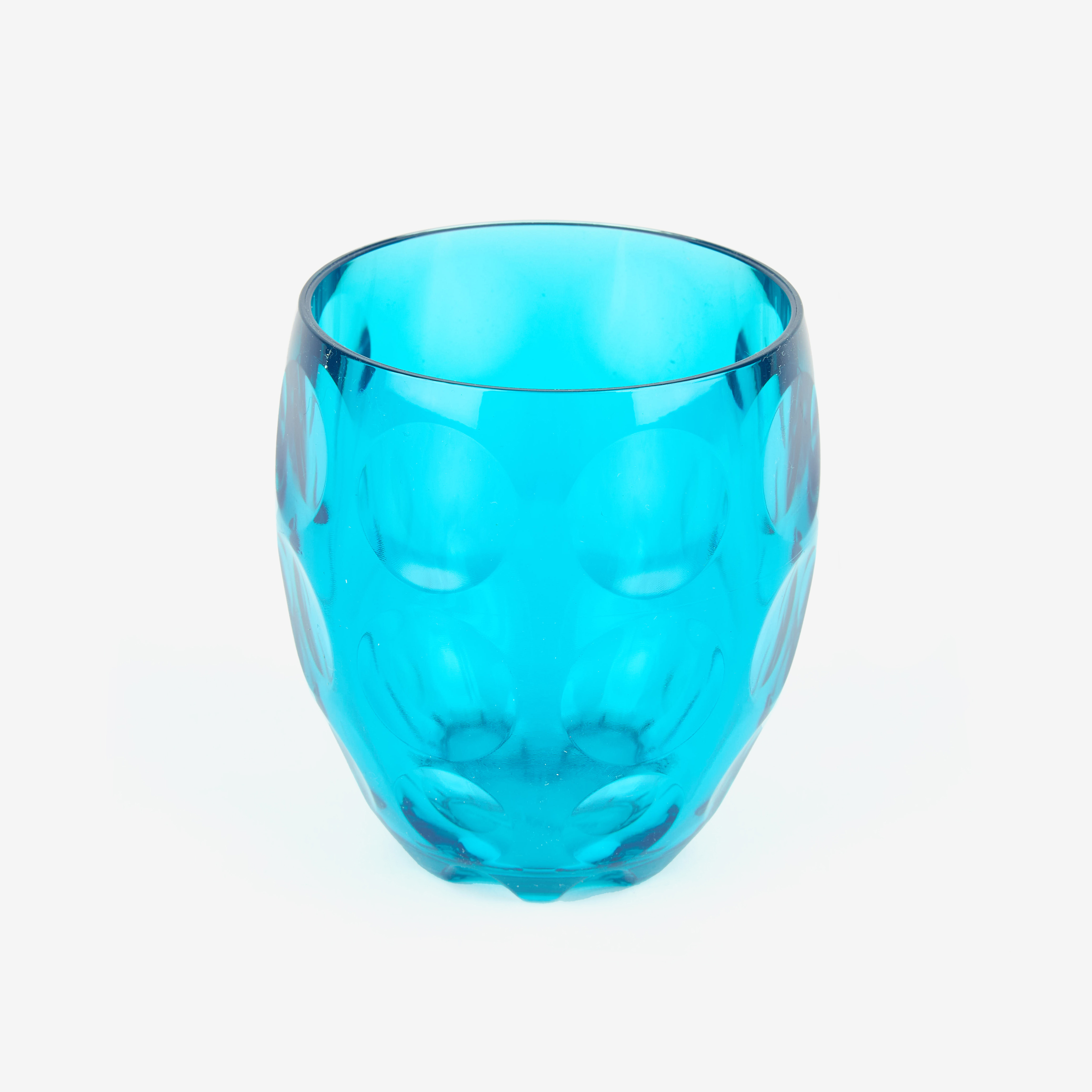 Set de 4 vasos de plástico PVC de colores Bubbles 34cl - Guzzini