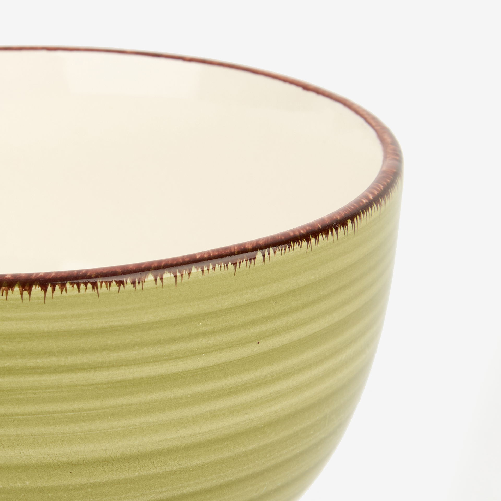 Bol de gres verde Bernal &Oslash;14x8cm 65cl