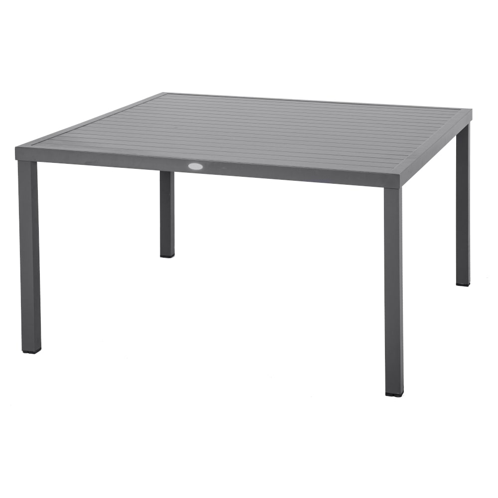 Mesa de jard&iacute;n de aluminio gris 136x73cm