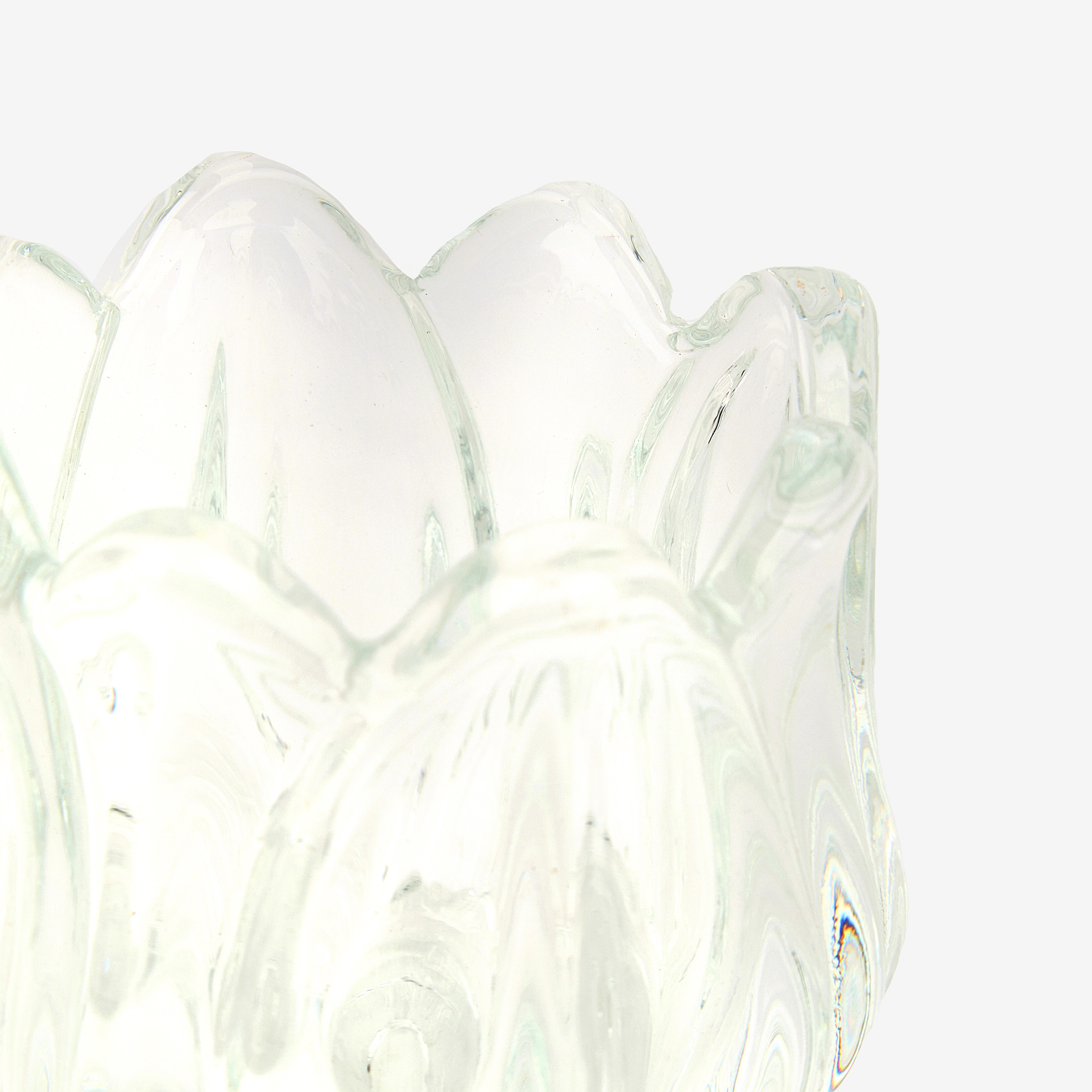 Portavelas de cristal Danae Ø7x7cm