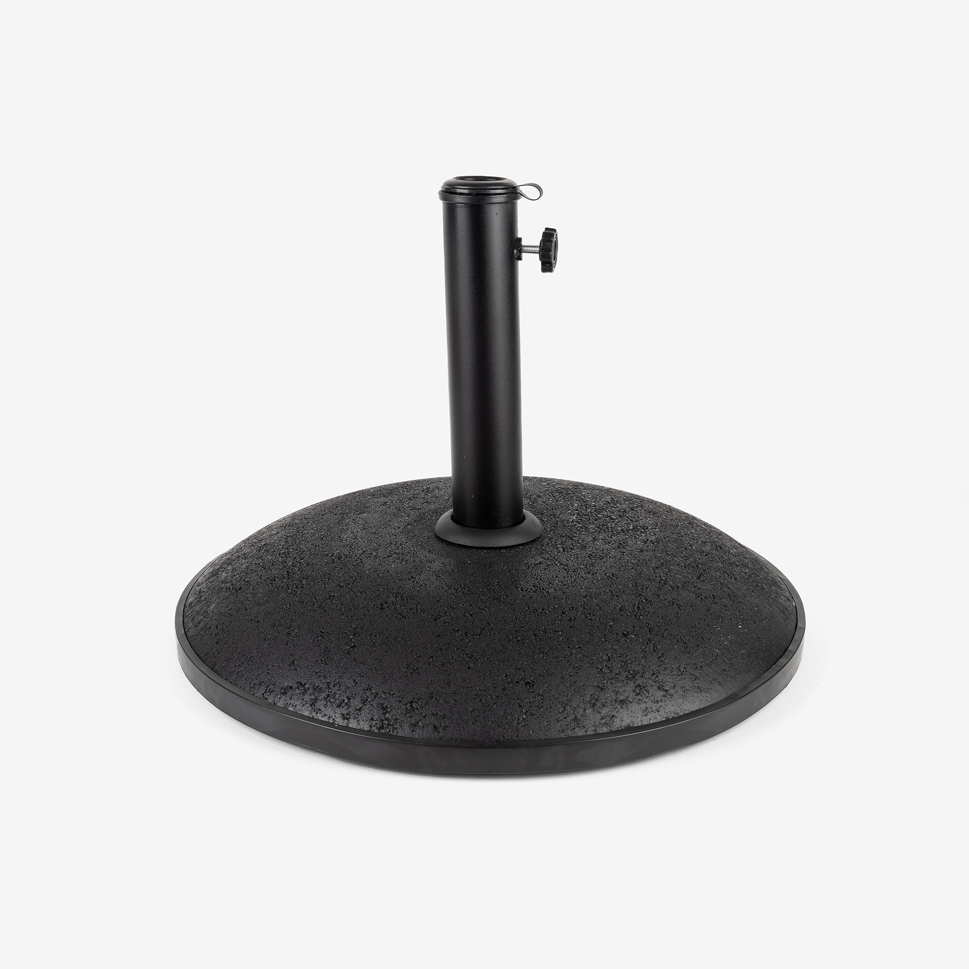 Pie para parasol negro de hormig&oacute;n 25kg &Oslash;50cm