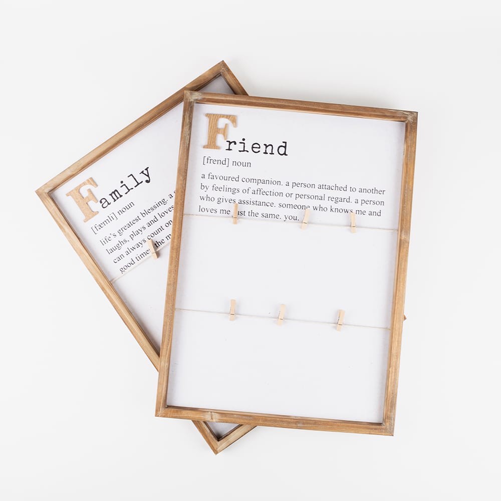 Marco de fotos con pinzas 40x55cm en varios modelos